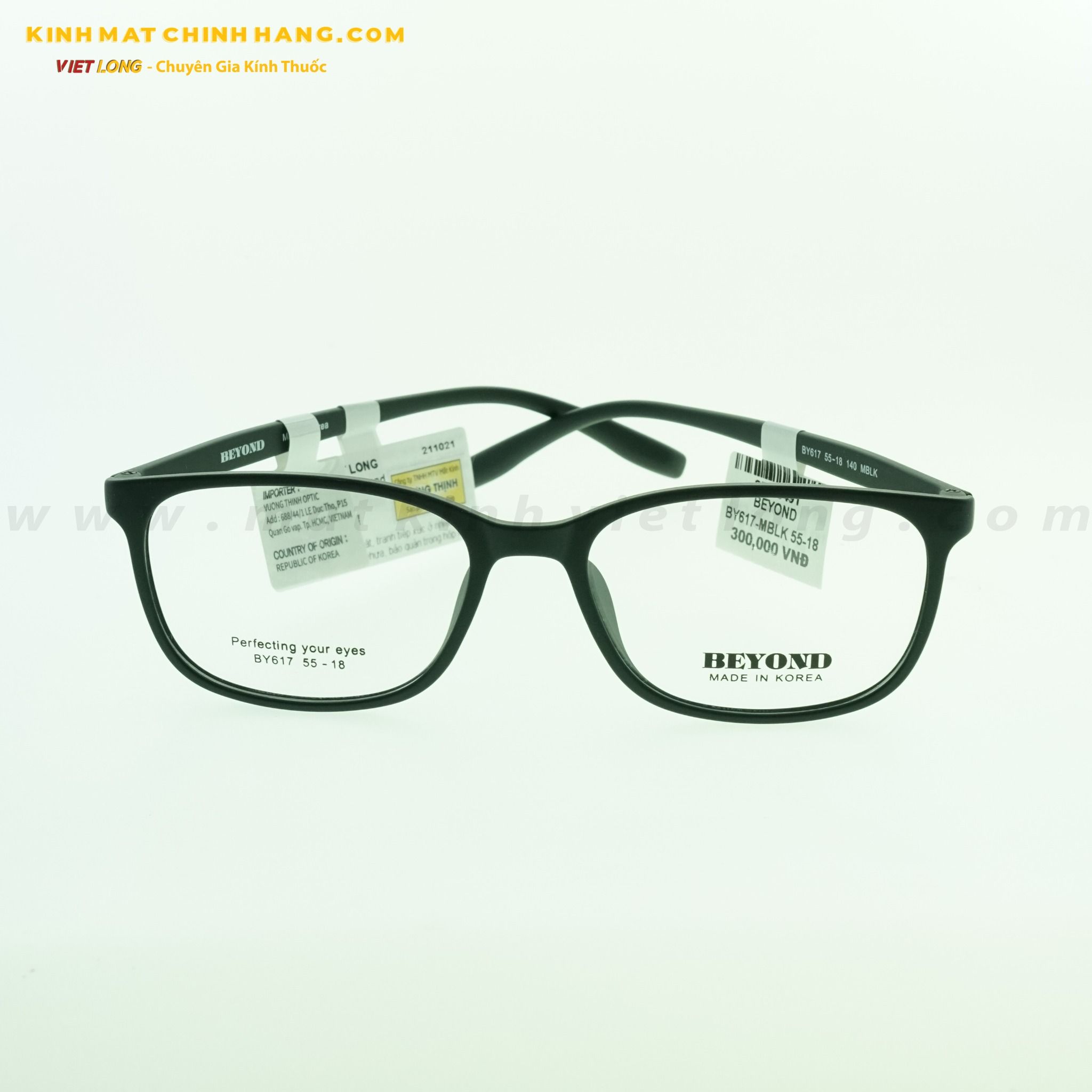  GỌNG KÍNH BEYOND BY617-MBLK 55-18 