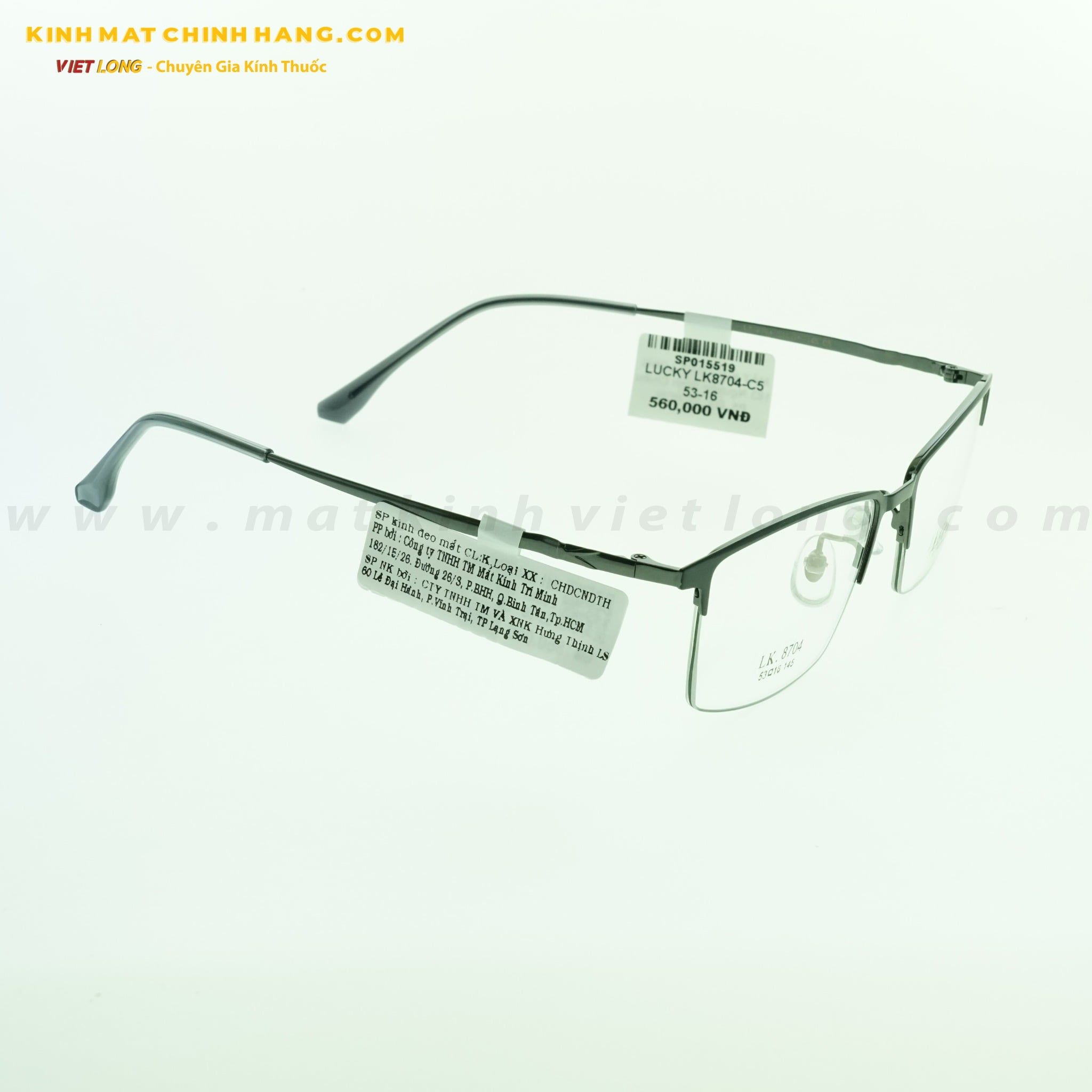  GỌNG KÍNH LUCKY LK8704-C5 53-16 