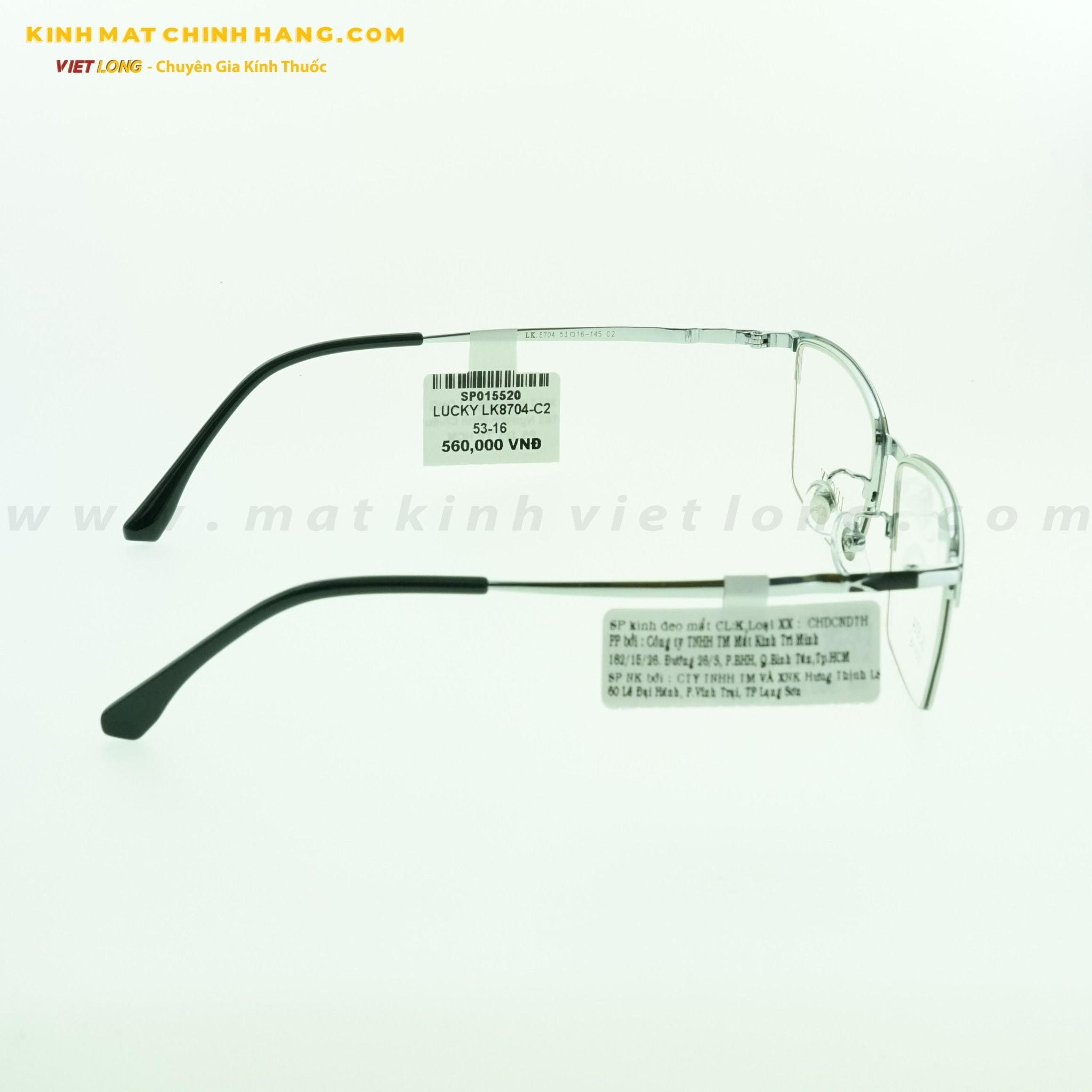  GỌNG KÍNH LUCKY LK8704-C2 53-16 