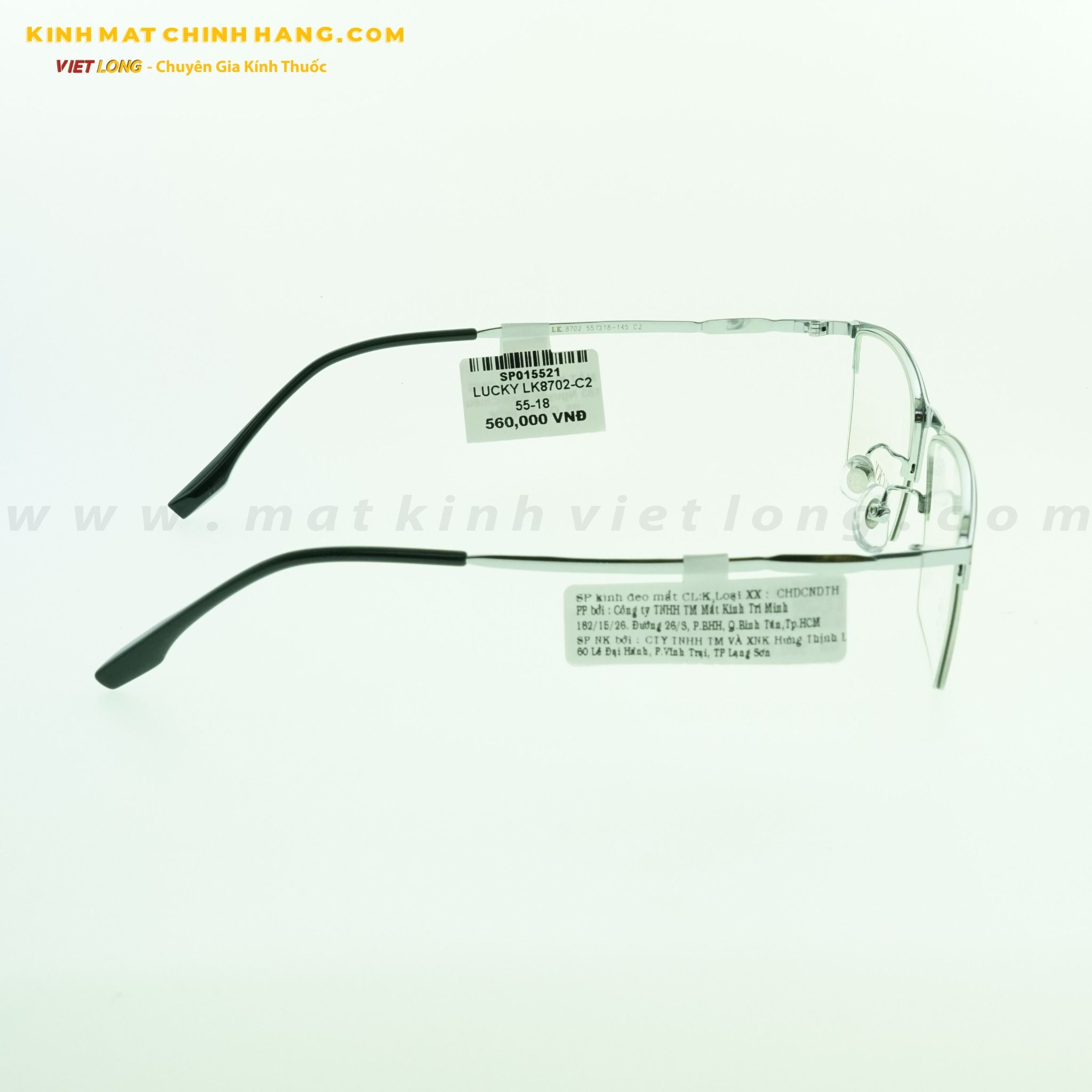  GỌNG KÍNH LUCKY LK8702-C2 55-18 