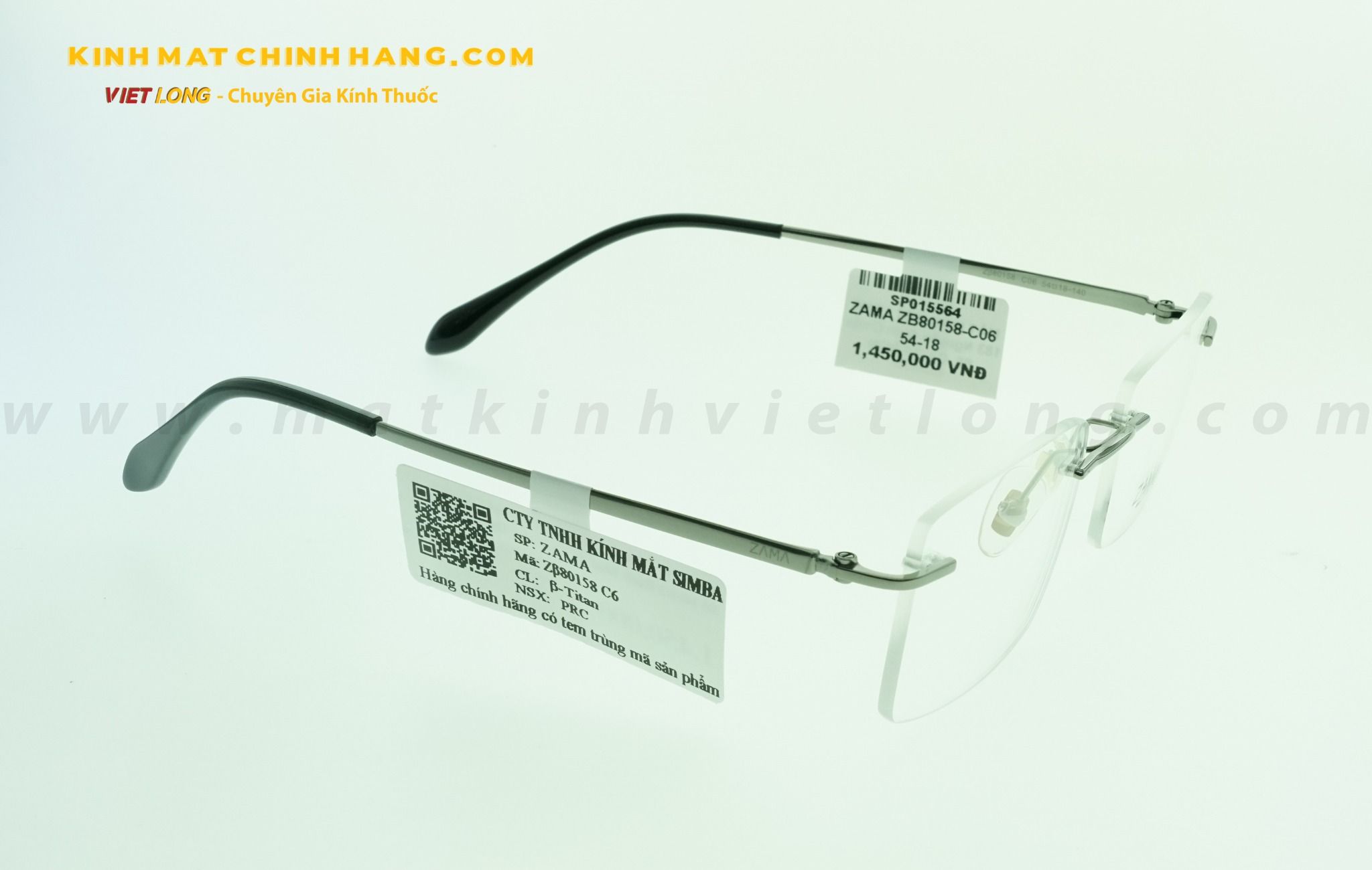  GỌNG KÍNH ZAMA ZB80158-C06 54-18 