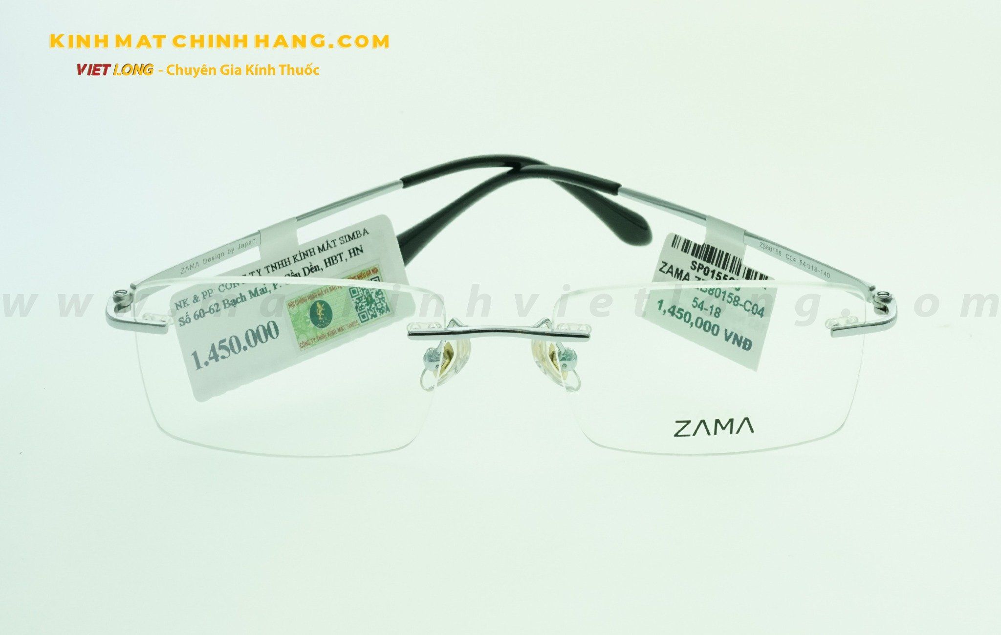  GỌNG KÍNH ZAMA ZB80158-C04 54-18 