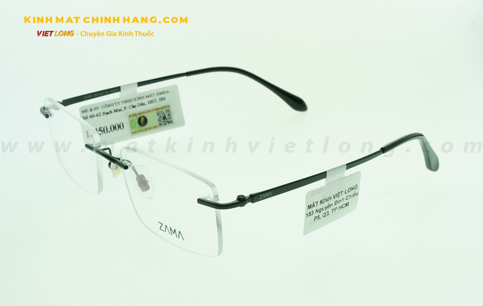  GỌNG KÍNH ZAMA ZB80158-C01 54-18 