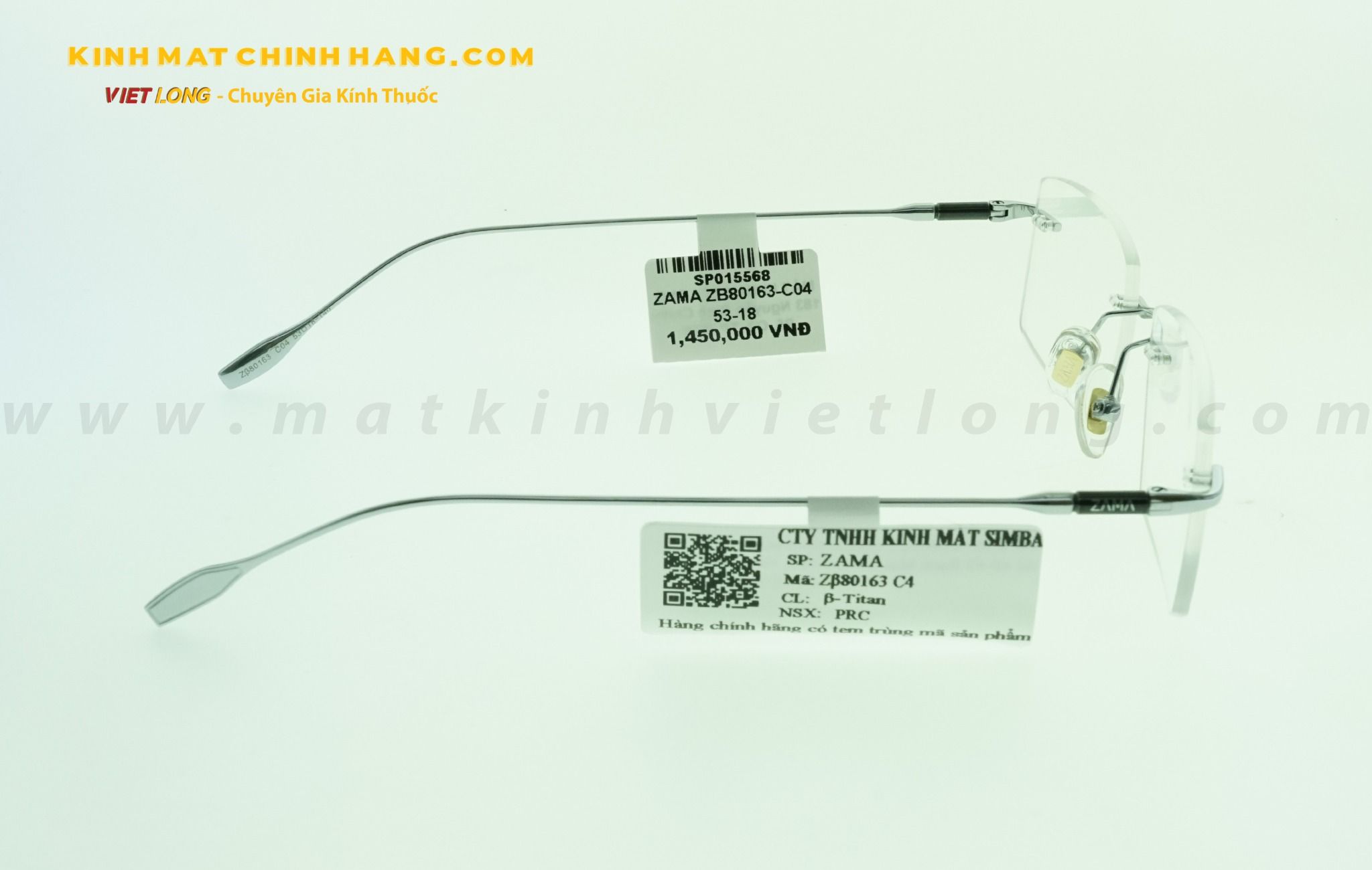  GỌNG KÍNH ZAMA ZB80163-C04 53-18 