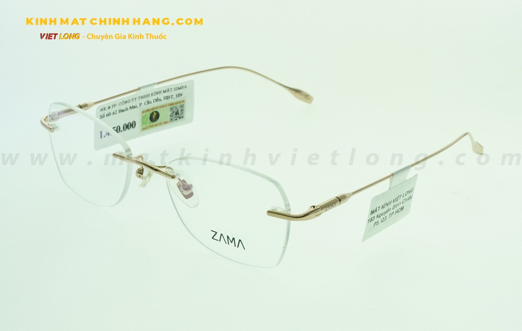  GỌNG KÍNH ZAMA ZB80164-C03 52-18 