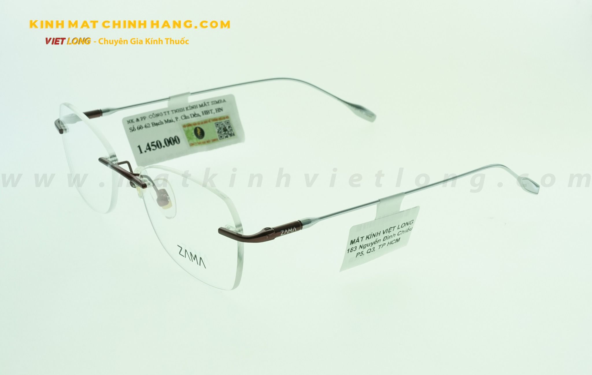  GỌNG KÍNH ZAMA ZB80164-C09 52-18 