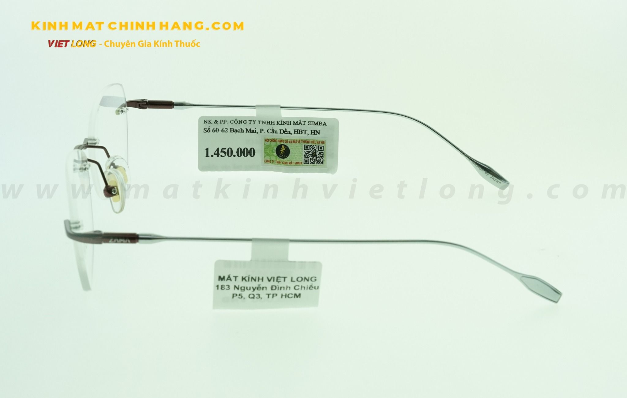  GỌNG KÍNH ZAMA ZB80164-C09 52-18 