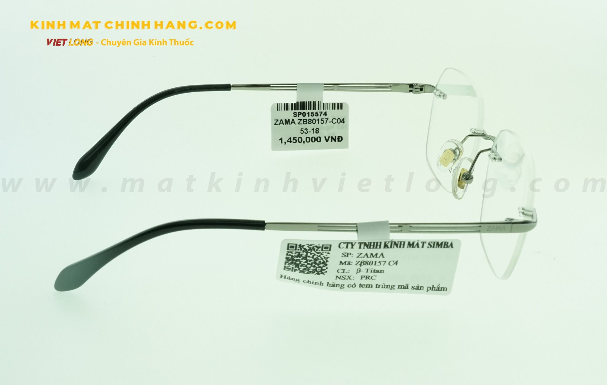  GỌNG KÍNH ZAMA ZB80157-C04 53-18 