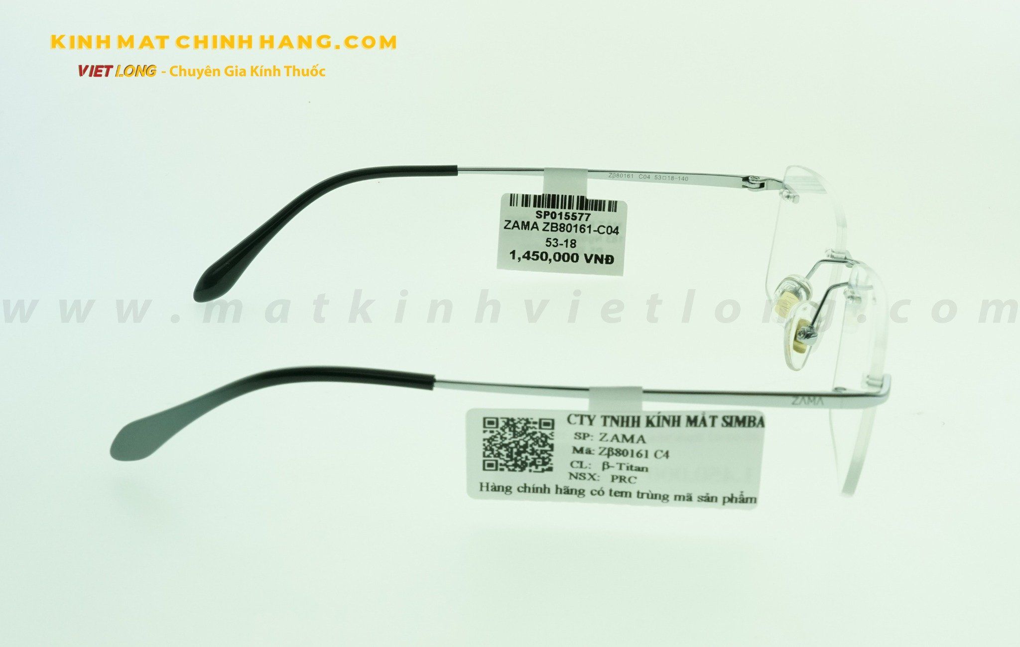  GỌNG KÍNH ZAMA ZB80161-C04 53-18 