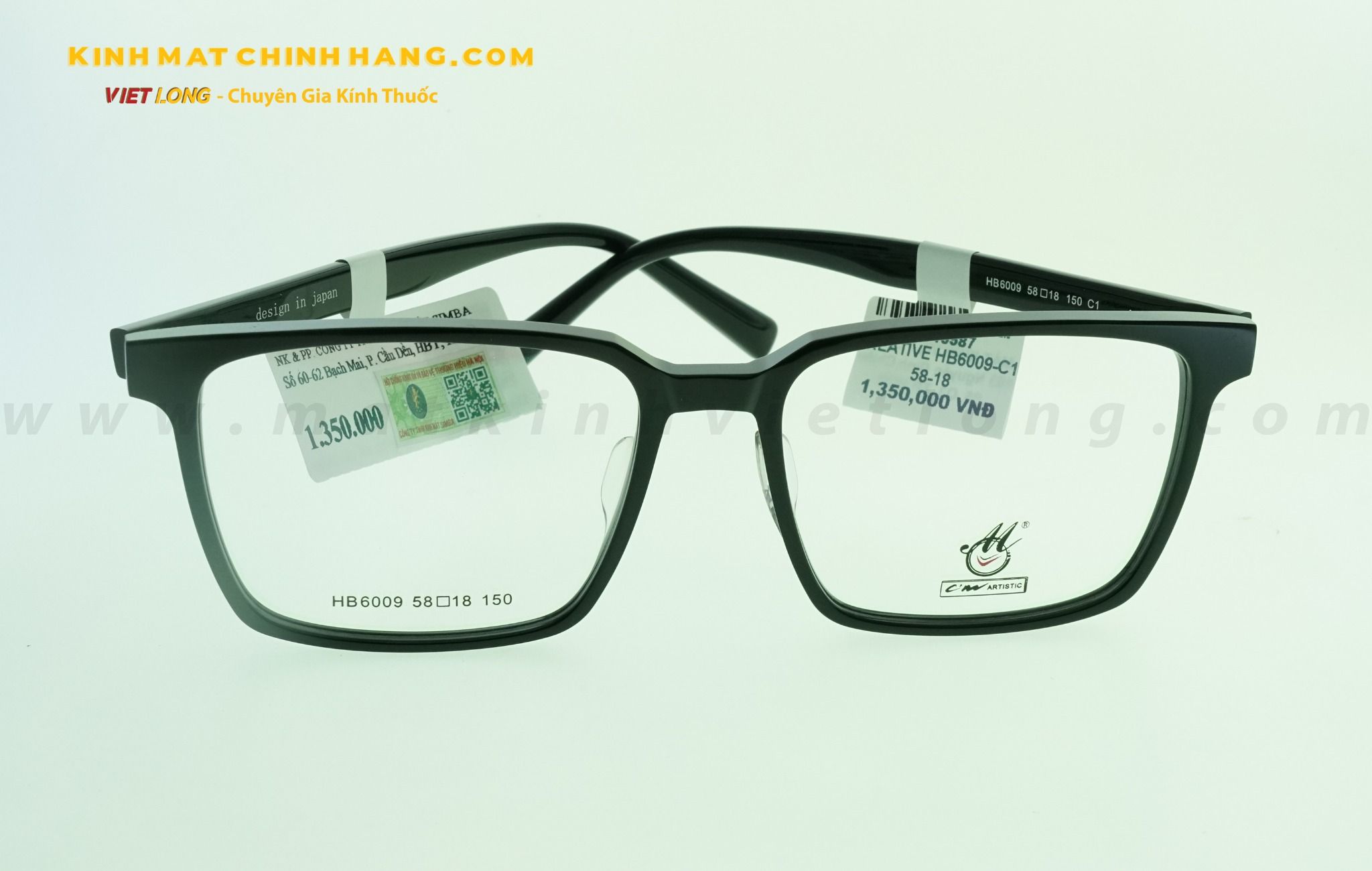  GỌNG KÍNH CREATIVE HB6009-C1 58-18 