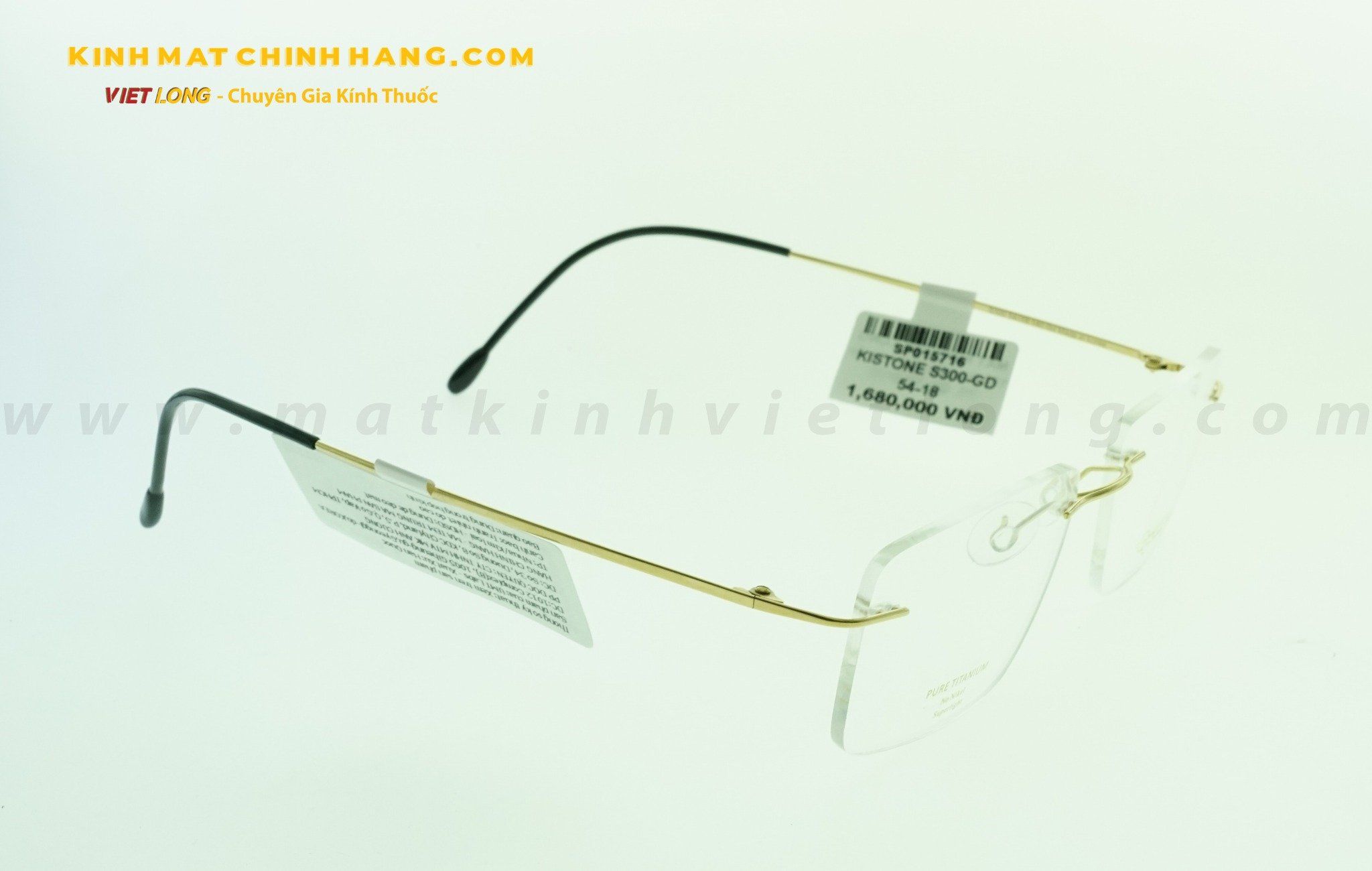  GỌNG KÍNH KISTONE S300-GD 54-18 