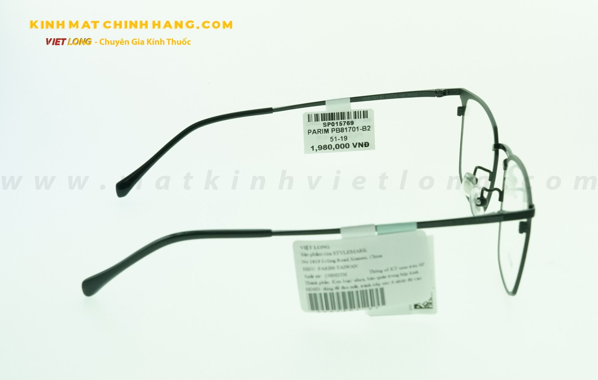  GỌNG KÍNH PARIM PB81701-B2 51-19 