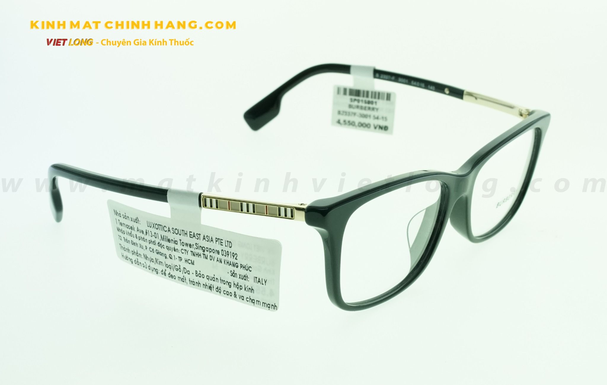  GỌNG KÍNH BURBERRY B2337F-3001 54-15 