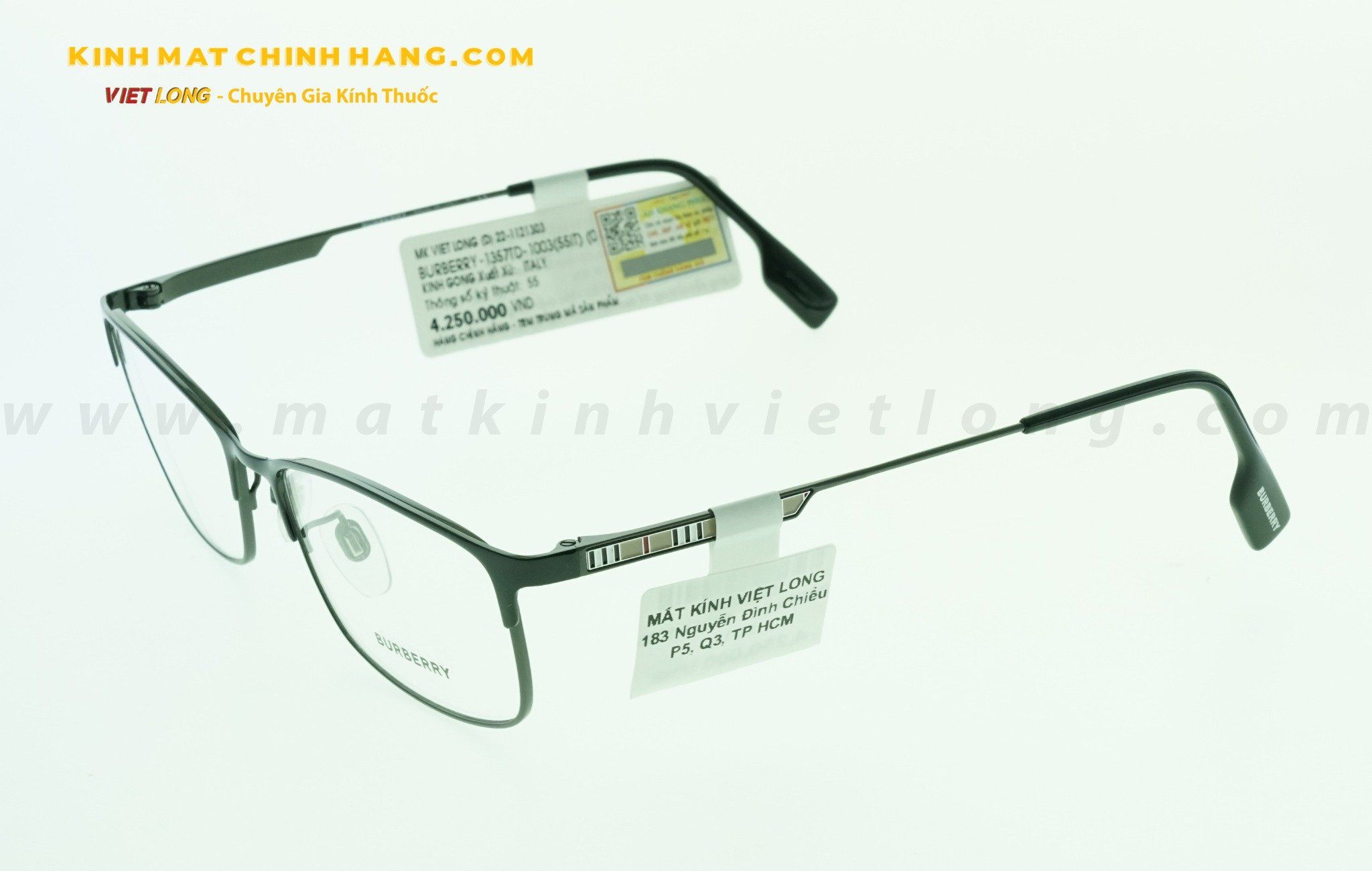  GỌNG KÍNH BURBERRY B1357-1003 55-17 