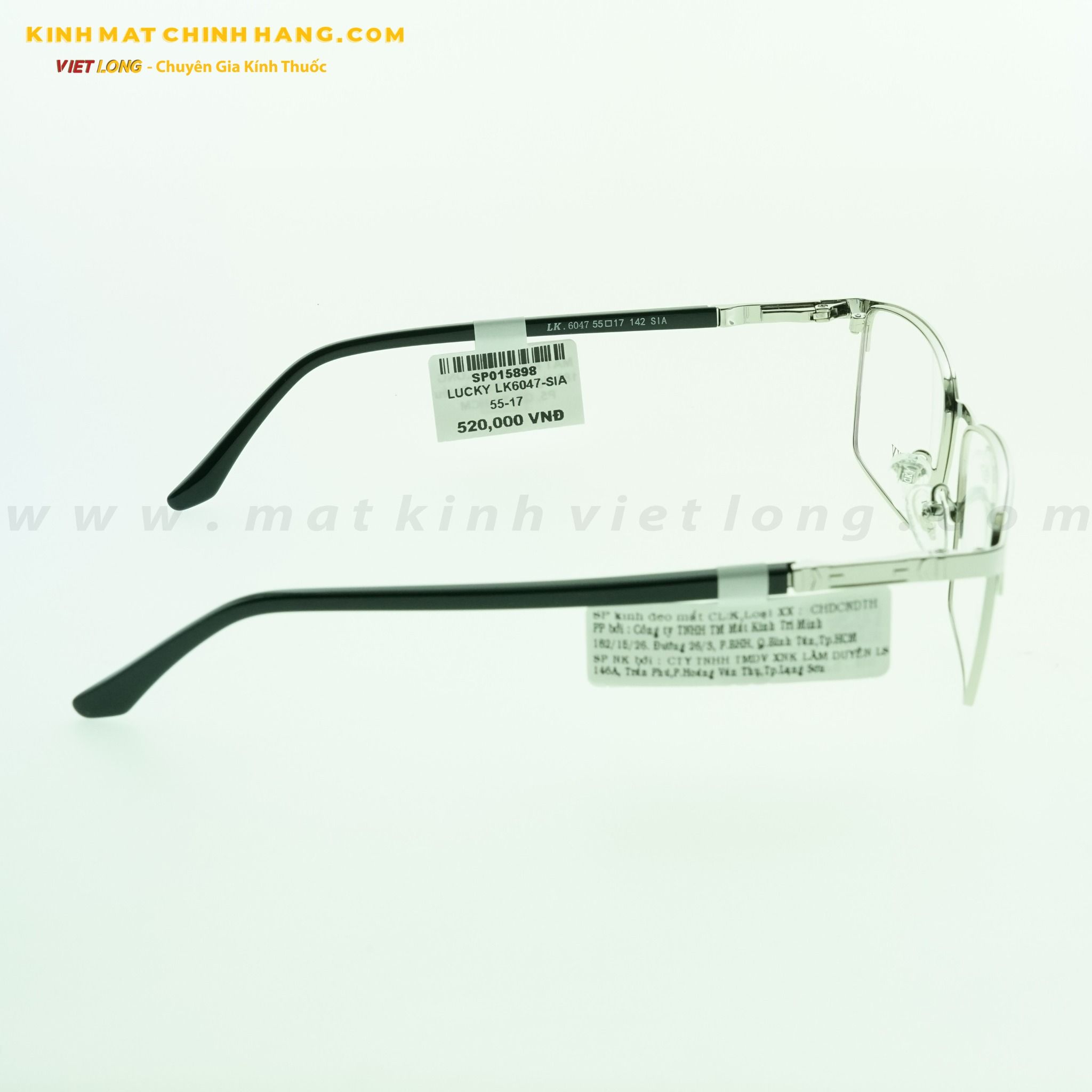  GỌNG KÍNH LUCKY LK6047-SIA 55-17 