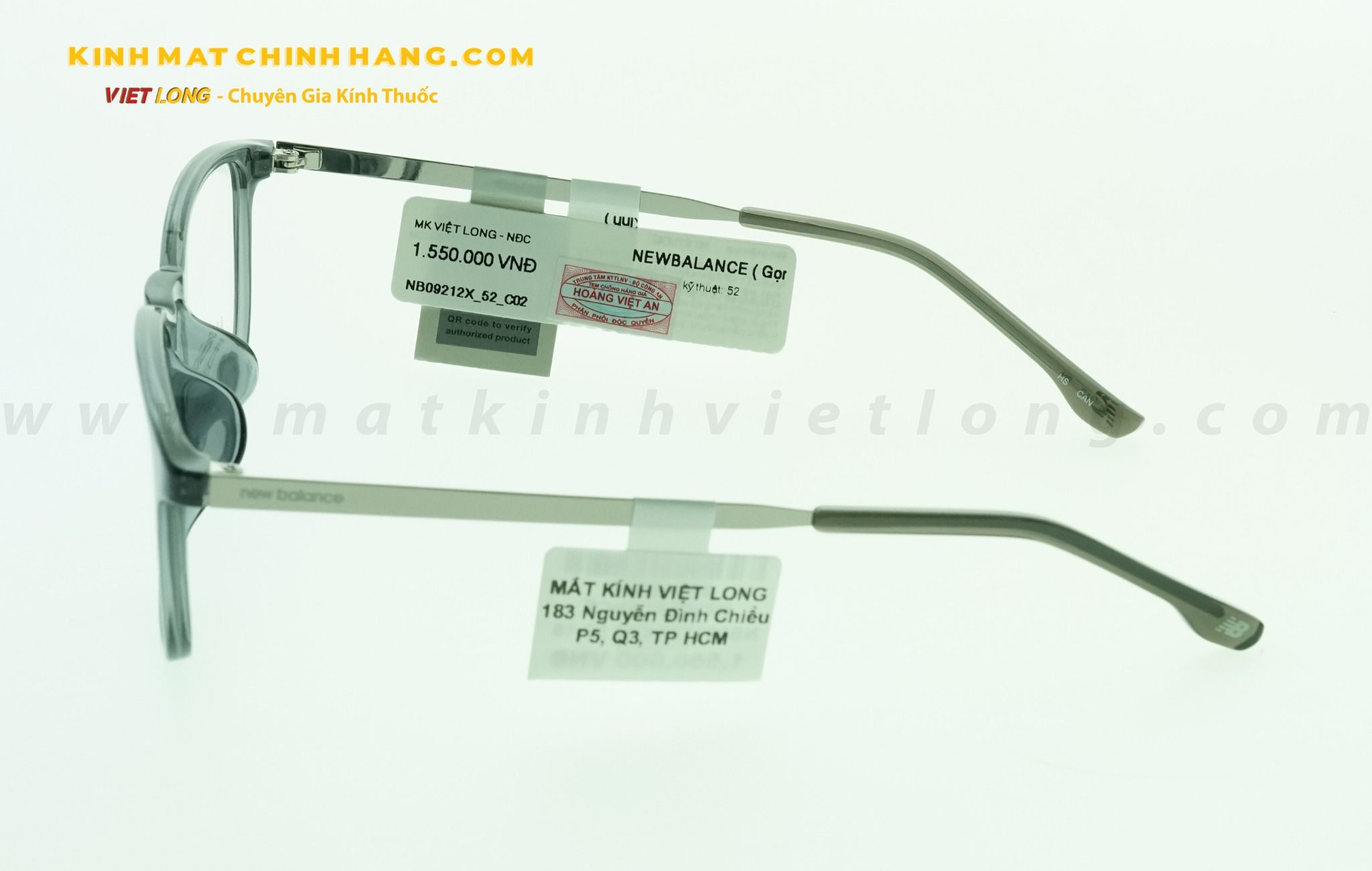  GỌNG KÍNH NEWBALANCE NB09212X-C02 52-18 