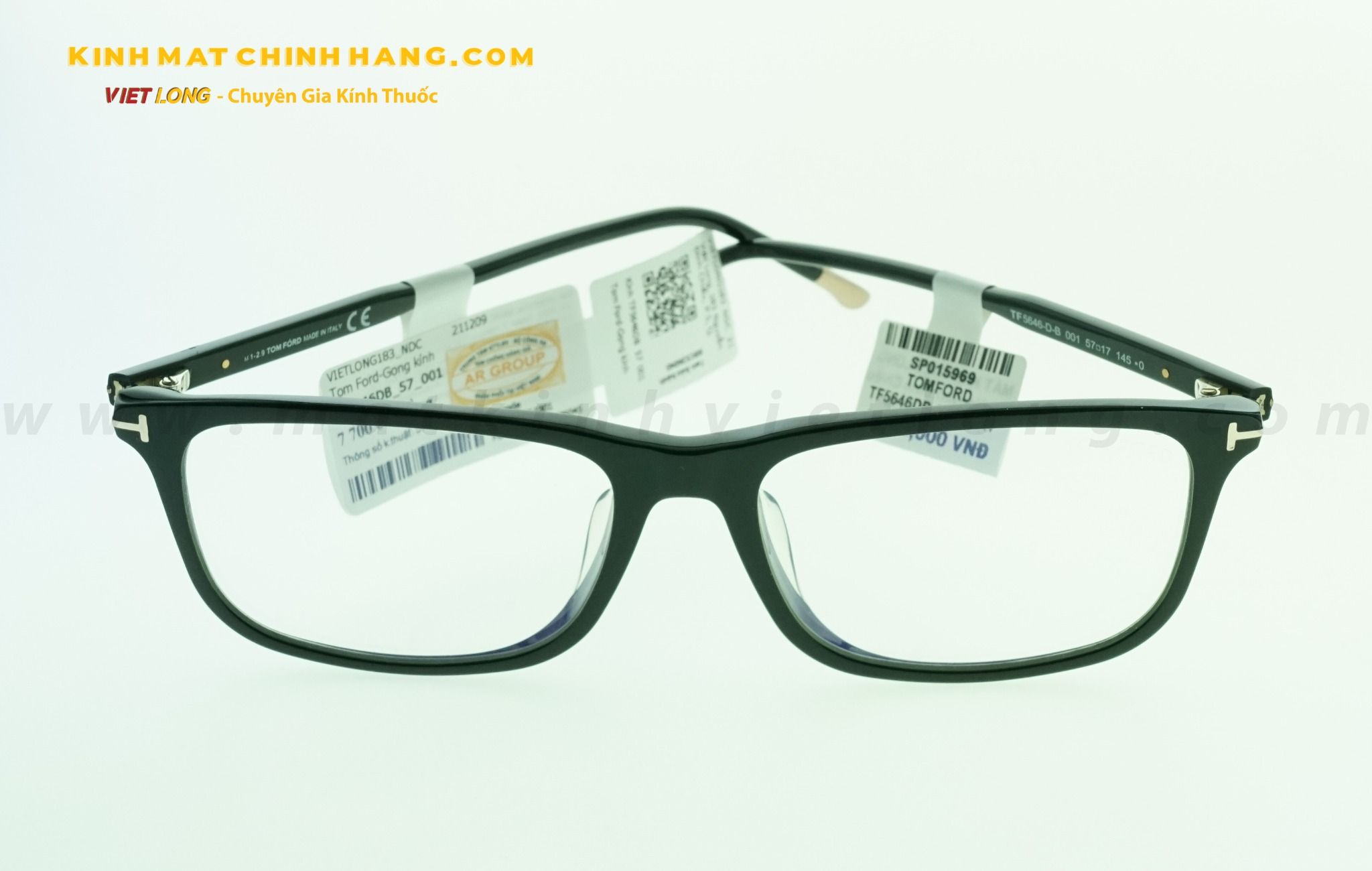  GỌNG KÍNH TOMFORD TF5646DB-001 57-17 