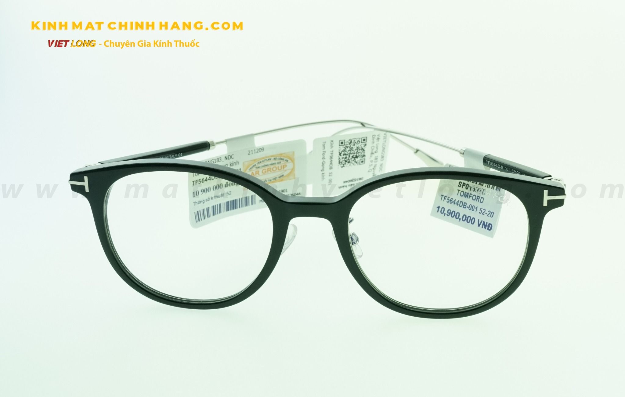  GỌNG KÍNH TOMFORD TF5644DB-001 52-20 