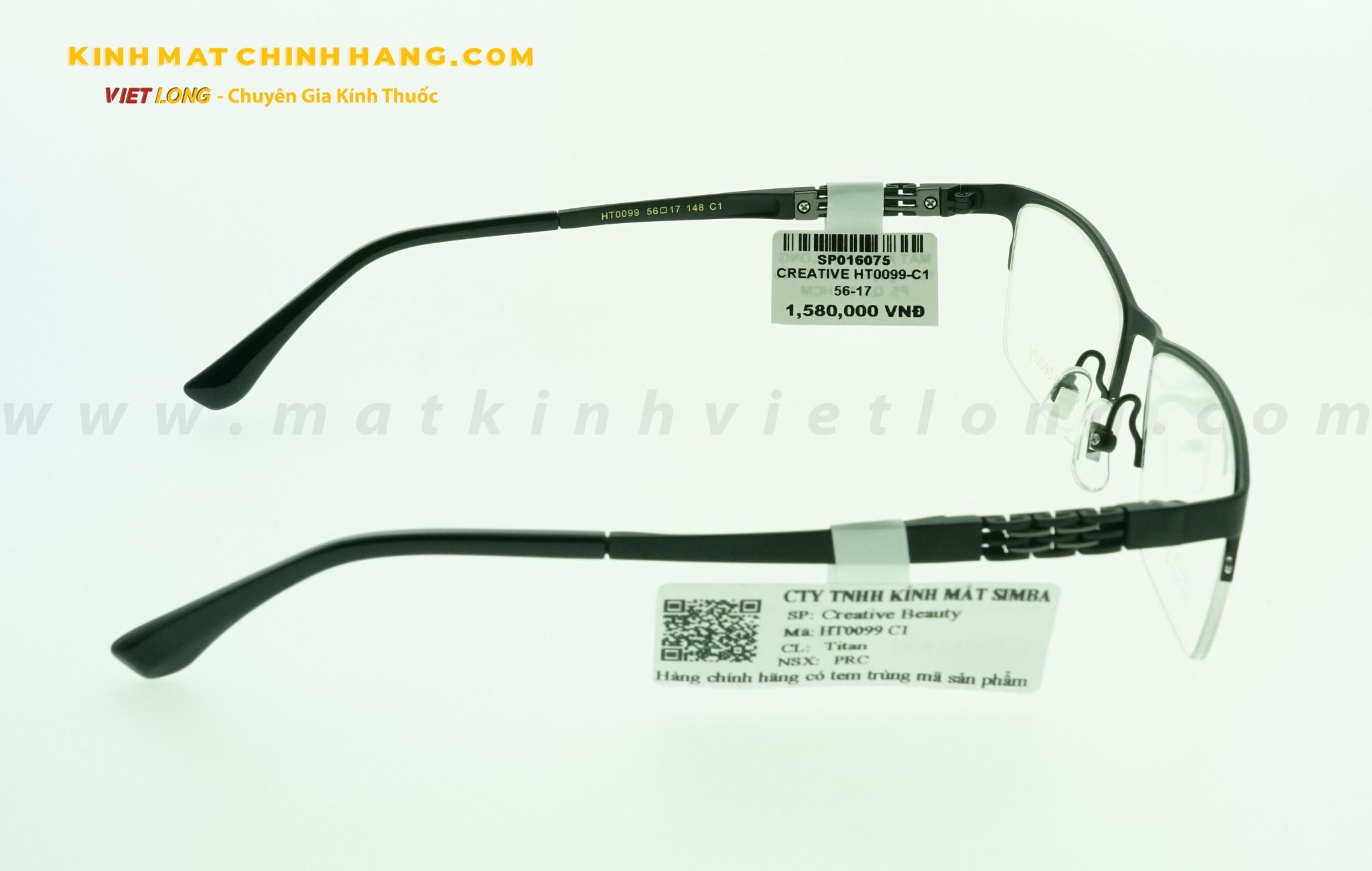  GỌNG KÍNH CREATIVE HT0099-C1 56-17 