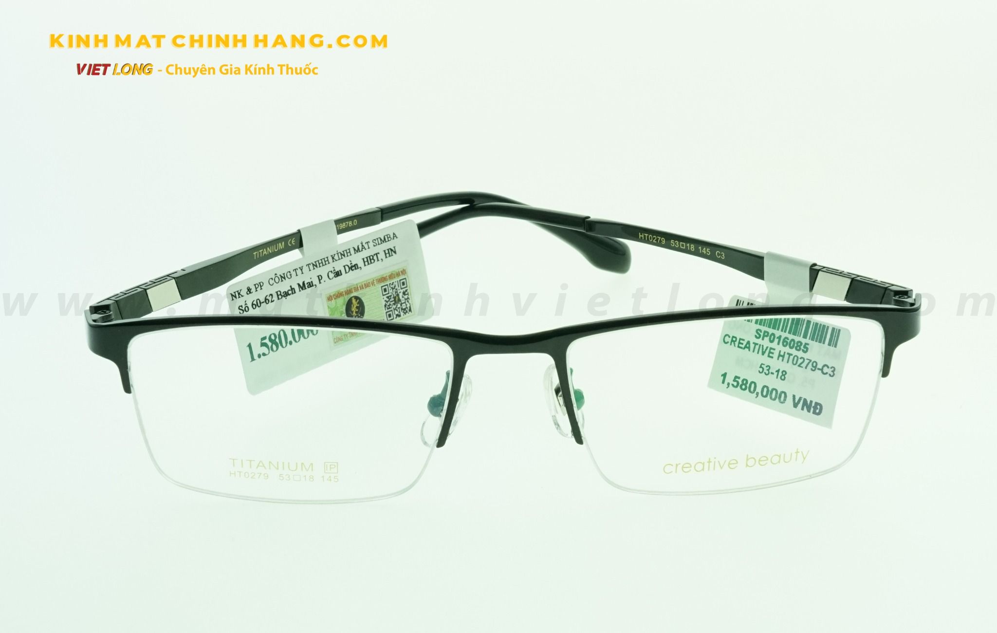  GỌNG KÍNH CREATIVE HT0279-C3 53-18 