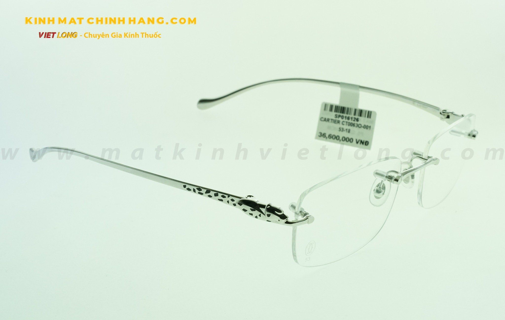  GỌNG KÍNH CARTIER CT0063O-001 53-18 