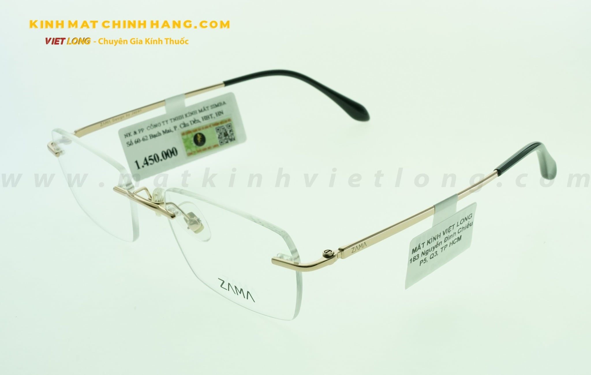  GỌNG KÍNH ZAMA ZB80160-C03 53-18 