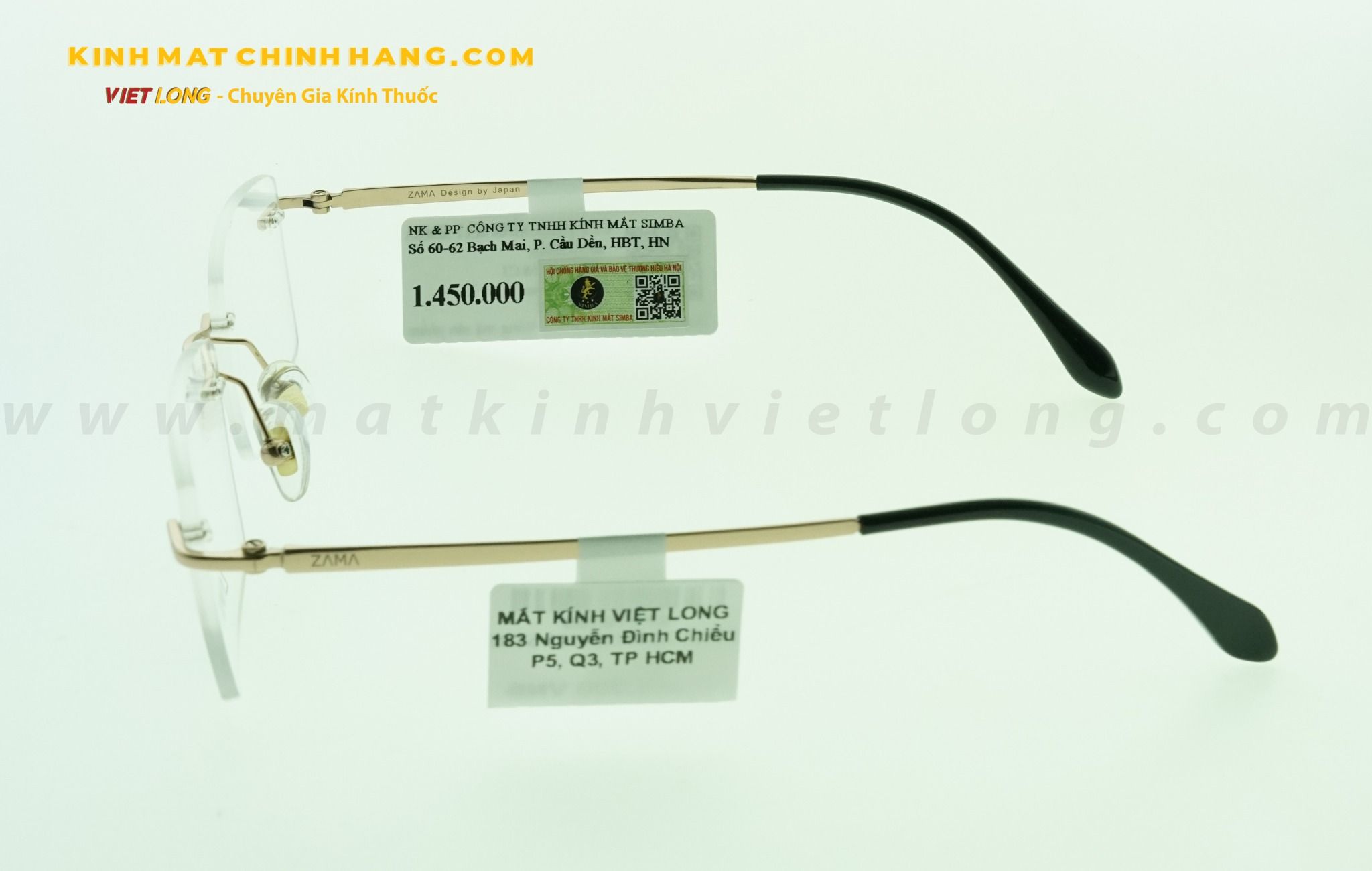  GỌNG KÍNH ZAMA ZB80158-C03 54-18 