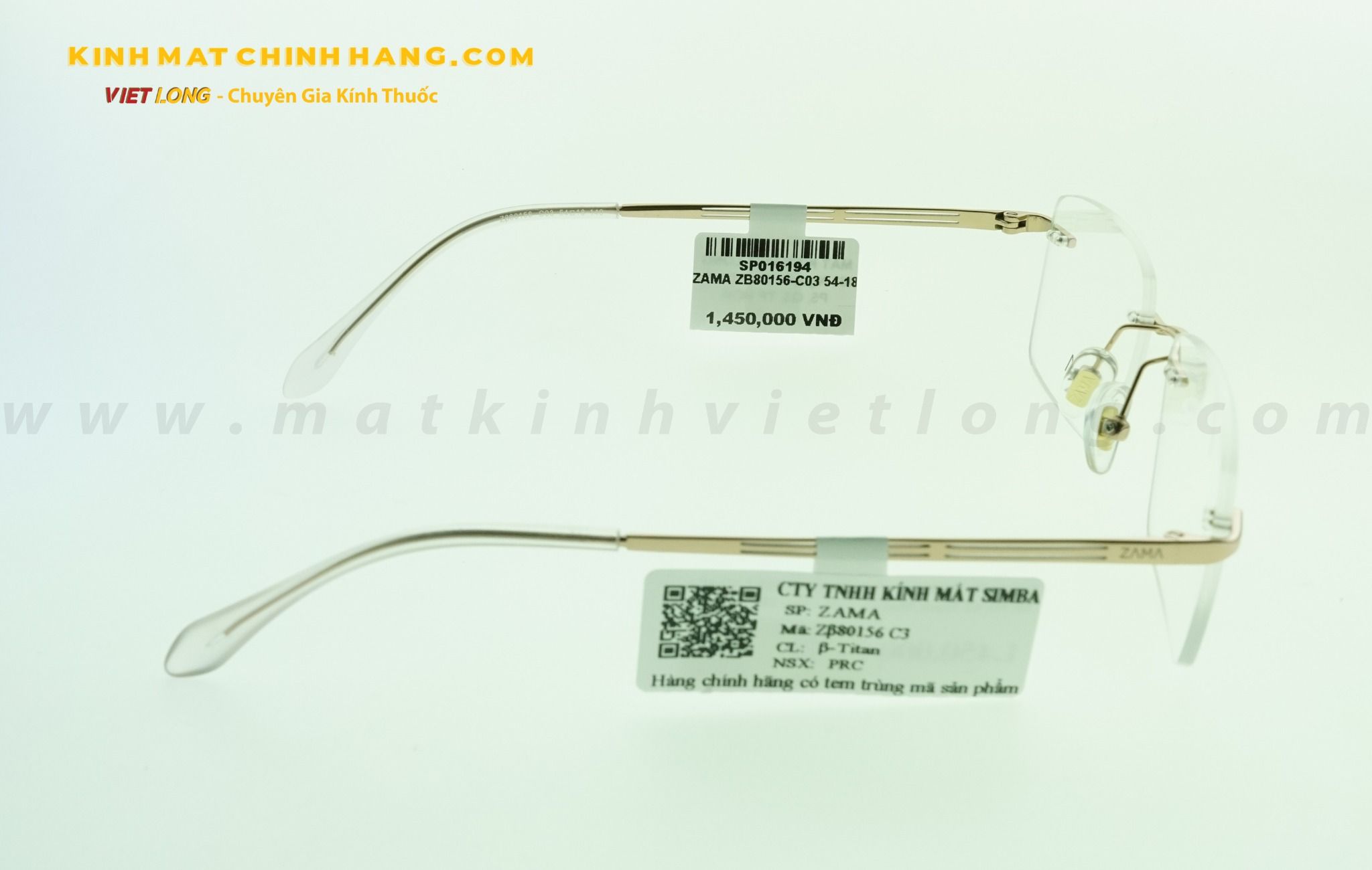  GỌNG KÍNH ZAMA ZB80156-C03 54-18 