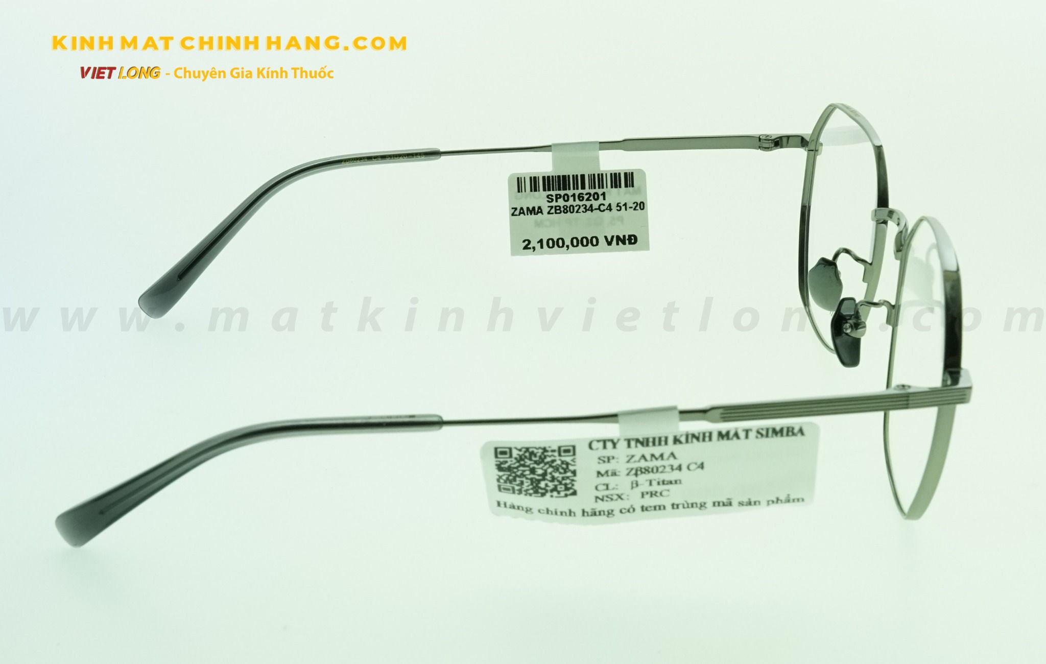  GỌNG KÍNH ZAMA ZB80234-C4 51-20 