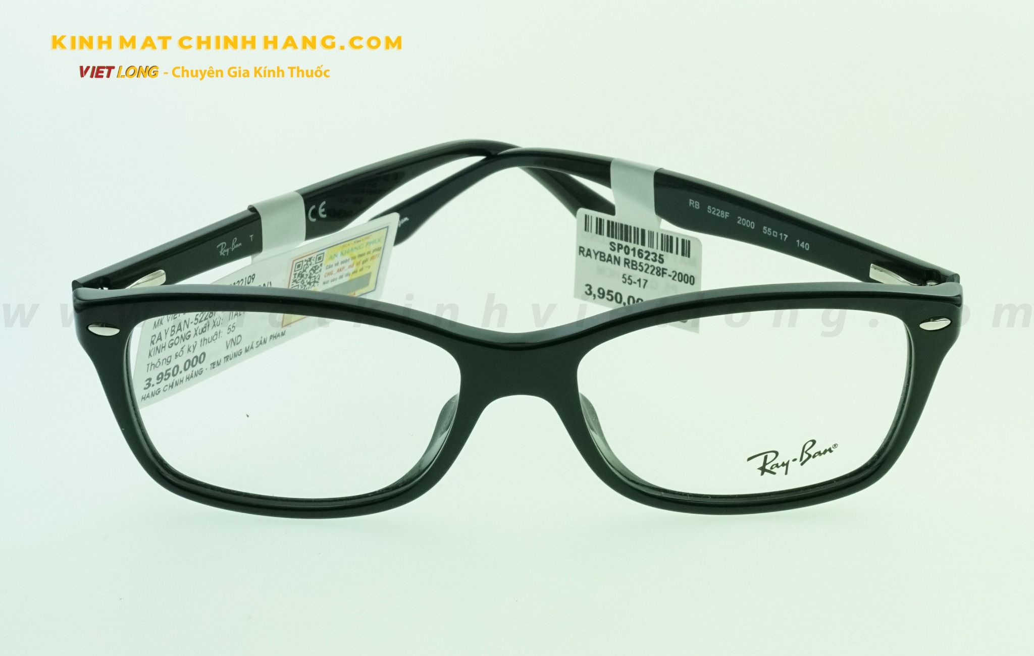  GỌNG KÍNH RAYBAN RB5228F-2000 55-17 