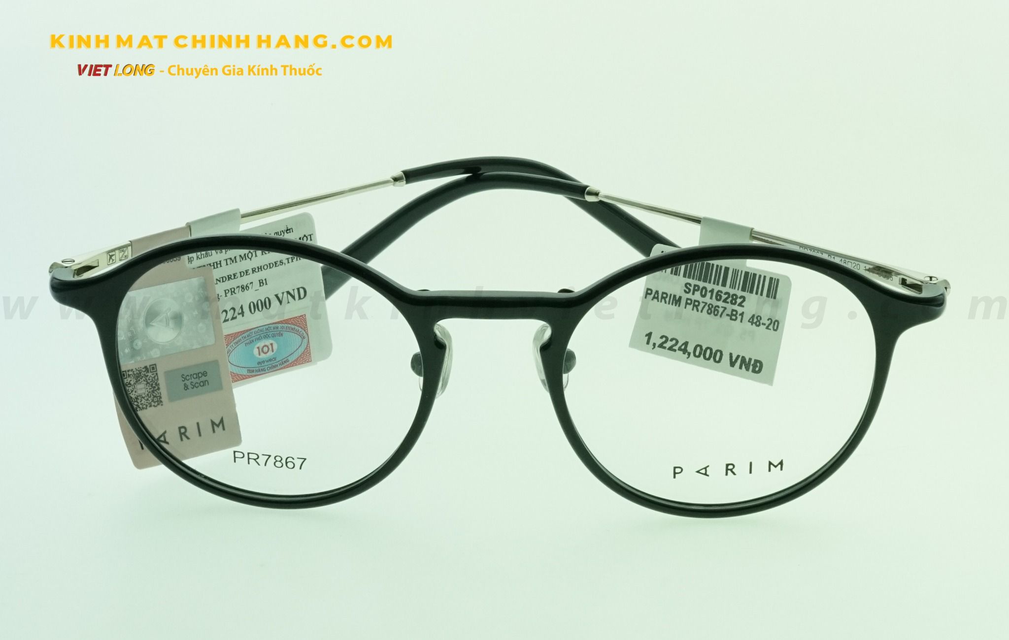  GỌNG KÍNH PARIM PR7867-B1 48-20 