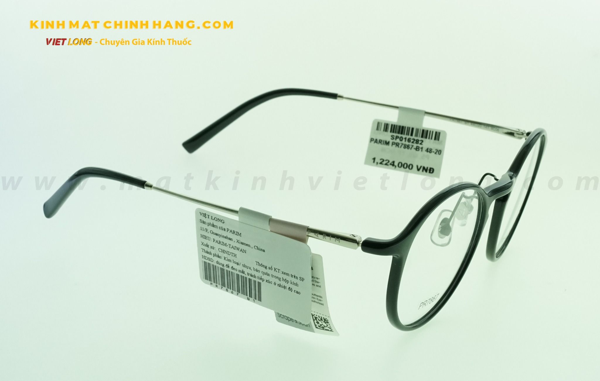  GỌNG KÍNH PARIM PR7867-B1 48-20 