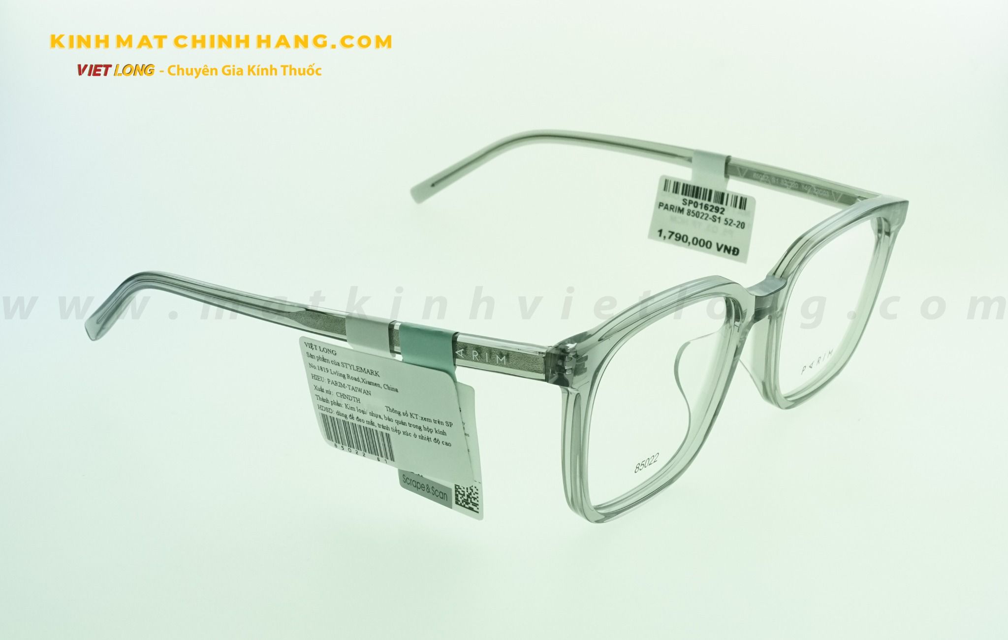  GỌNG KÍNH PARIM 85022-S1 52-20 