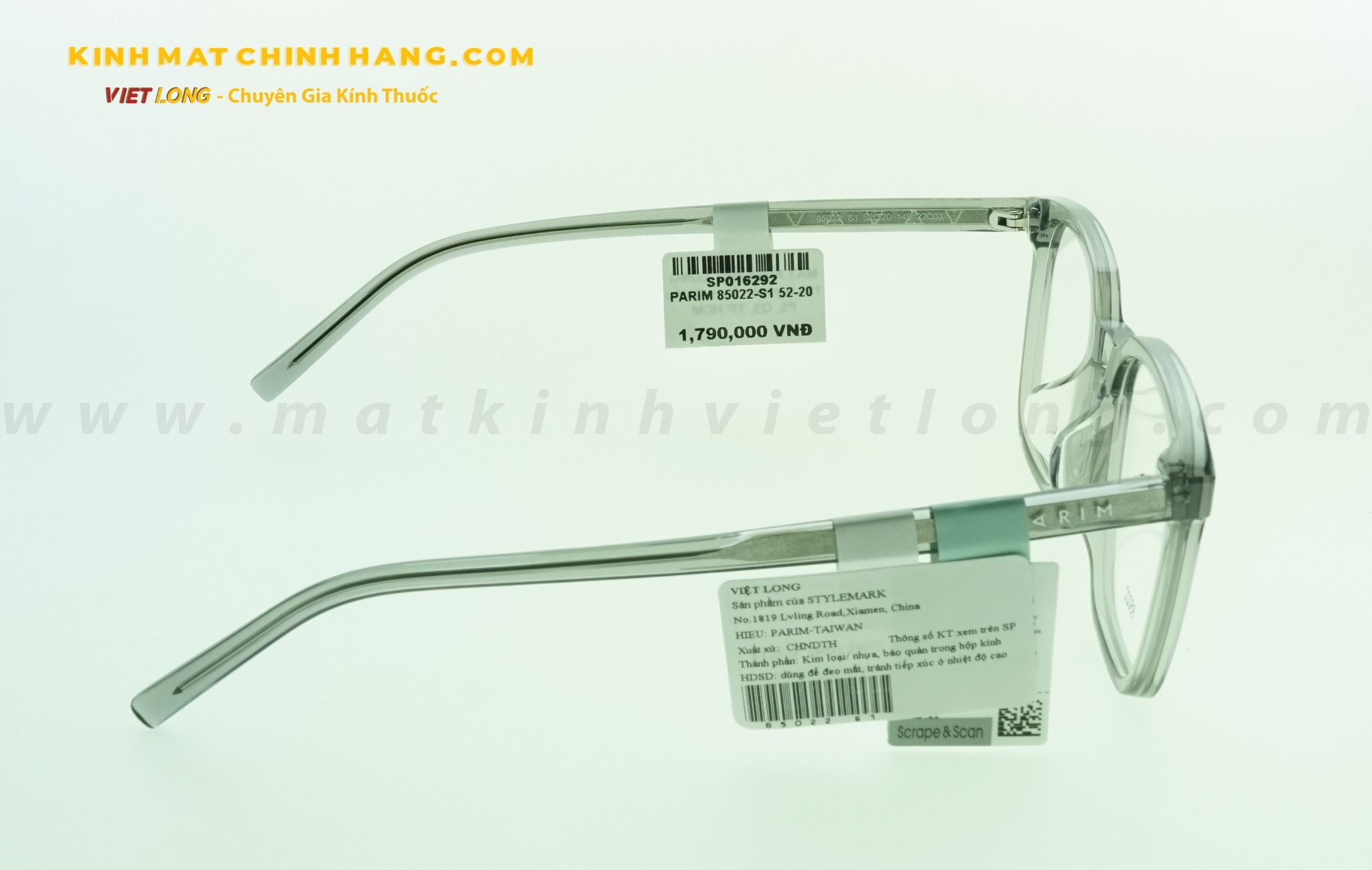  GỌNG KÍNH PARIM 85022-S1 52-20 