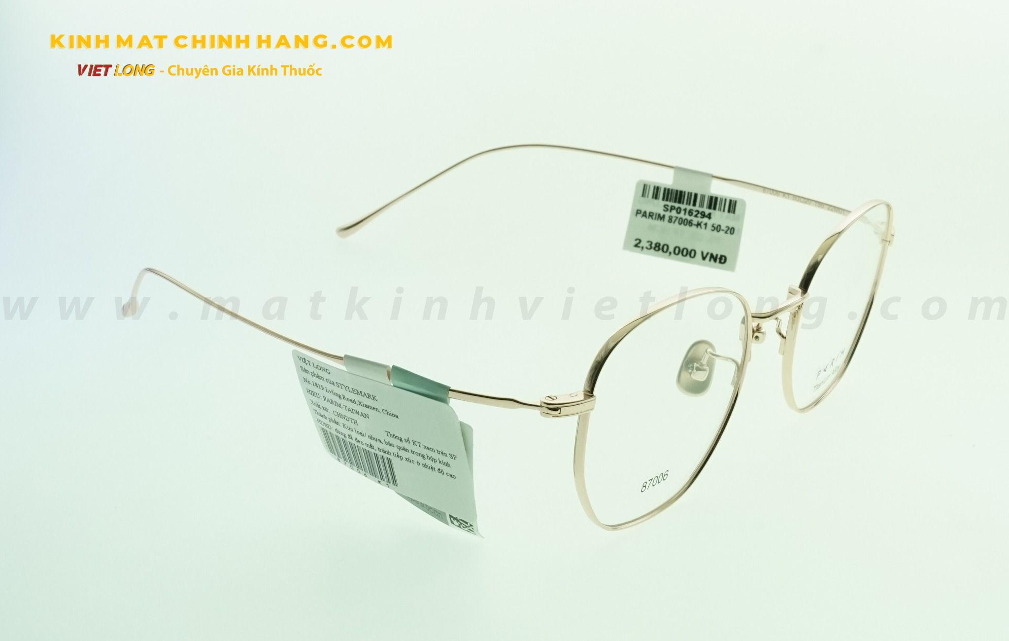  GỌNG KÍNH PARIM 87006-K1 50-20 