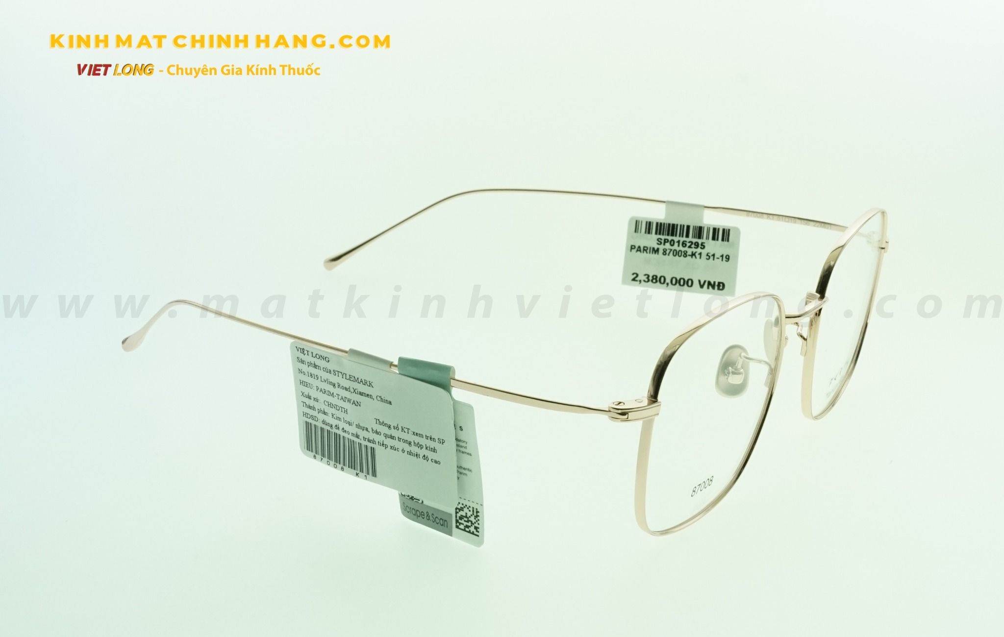  GỌNG KÍNH PARIM 87008-K1 51-19 