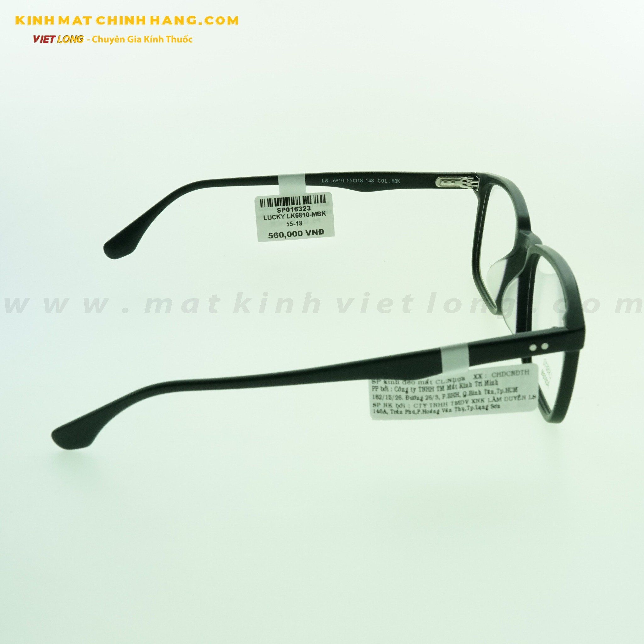  GỌNG KÍNH LUCKY LK6810-MBK 55-18 