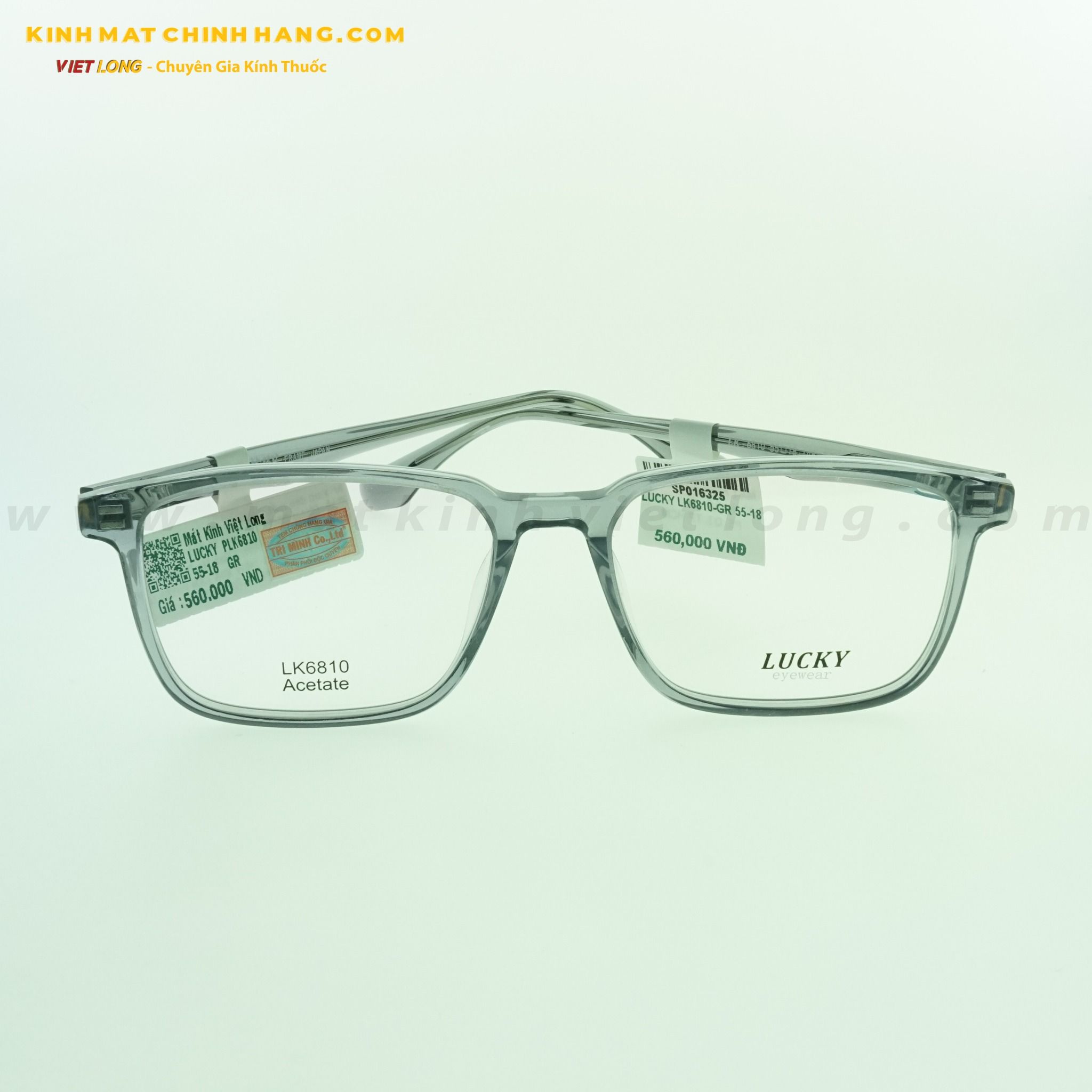  GỌNG KÍNH LUCKY LK6810-GR 55-18 