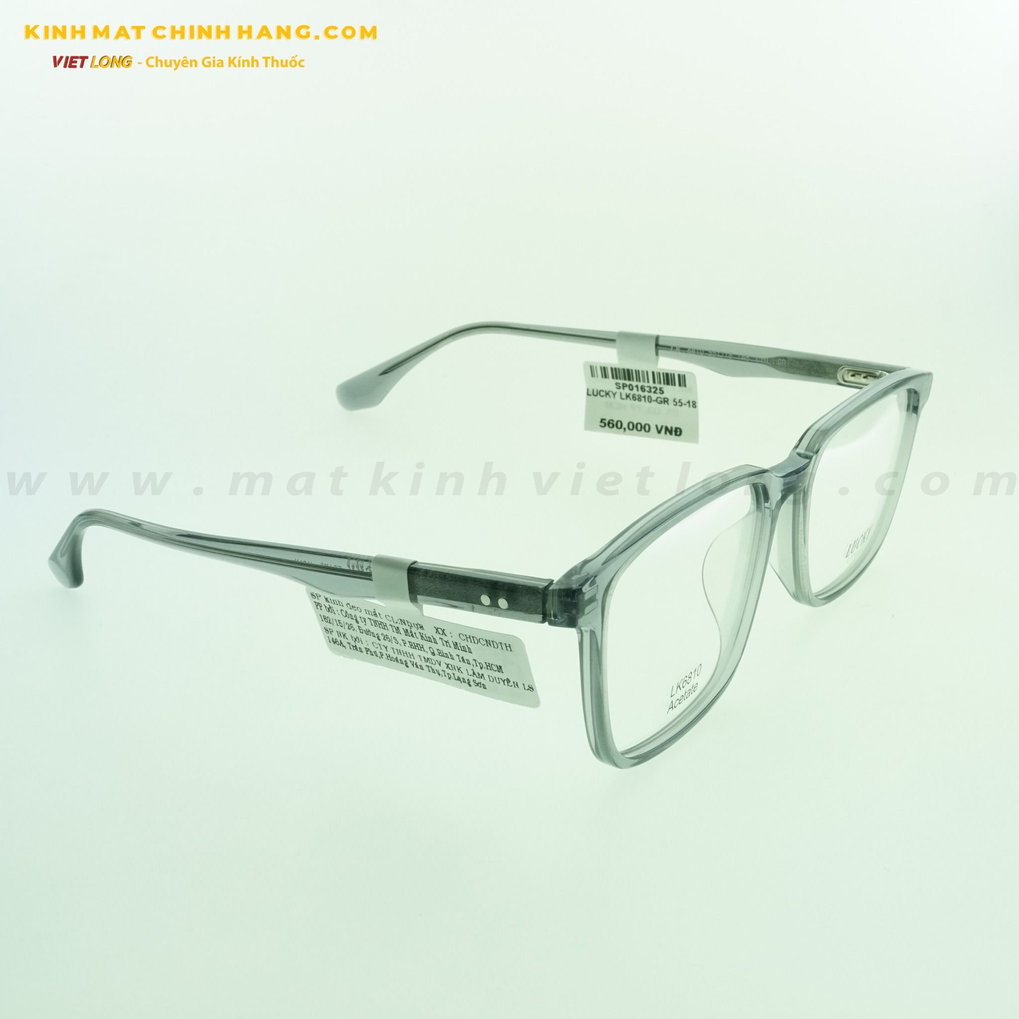  GỌNG KÍNH LUCKY LK6810-GR 55-18 