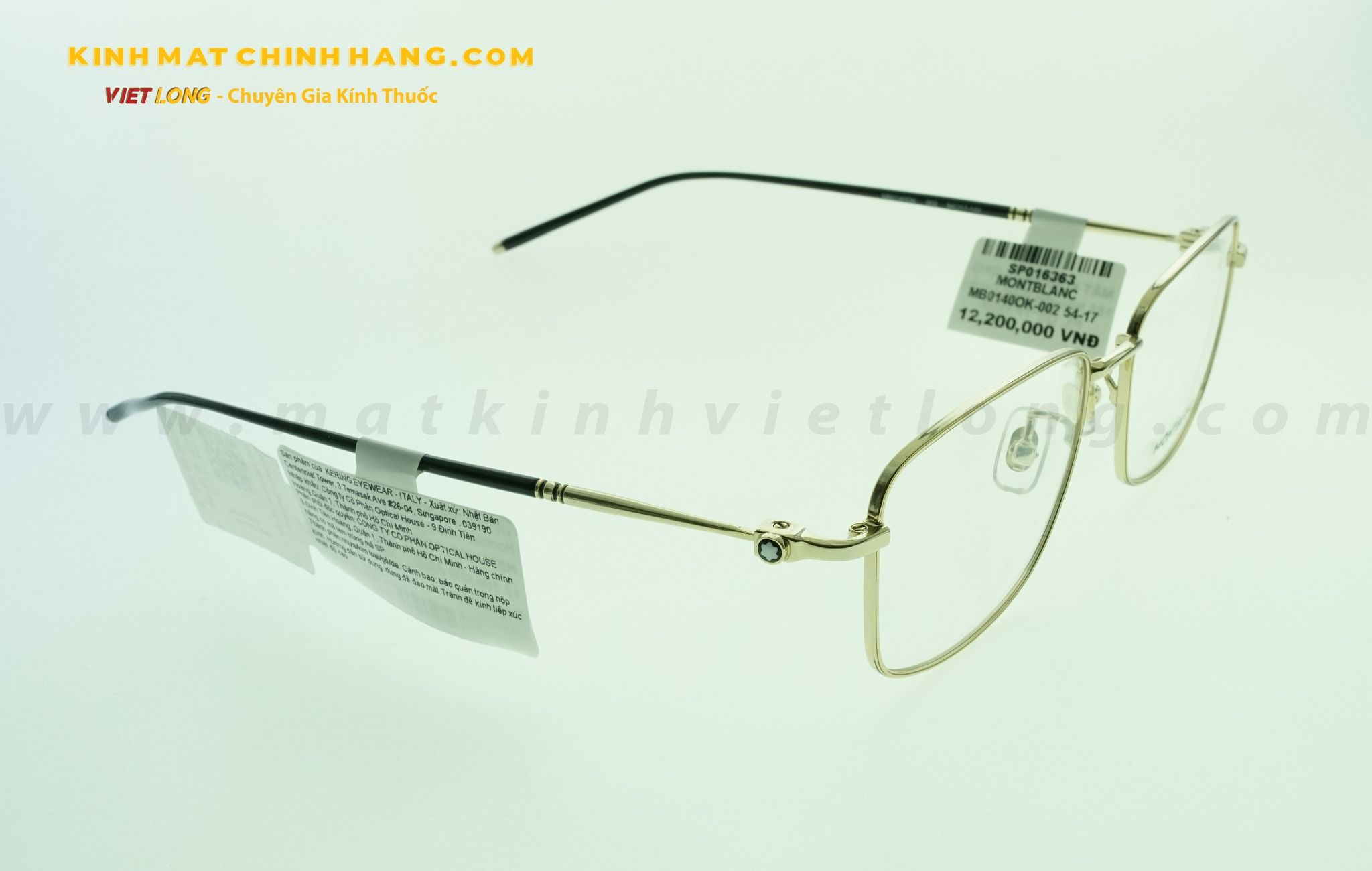  GỌNG KÍNH MONTBLANC MB0140OK-002 54-17 