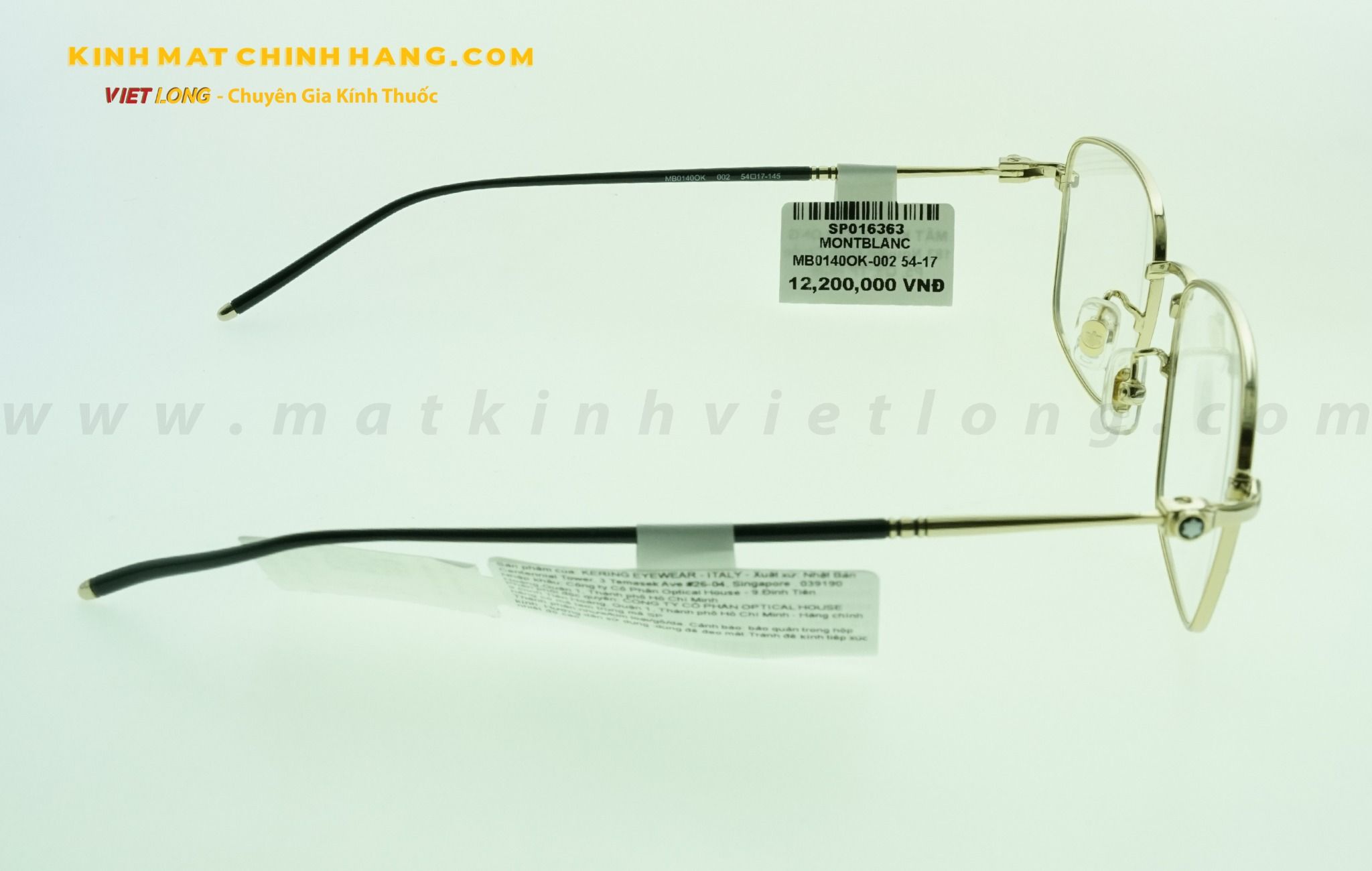  GỌNG KÍNH MONTBLANC MB0140OK-002 54-17 