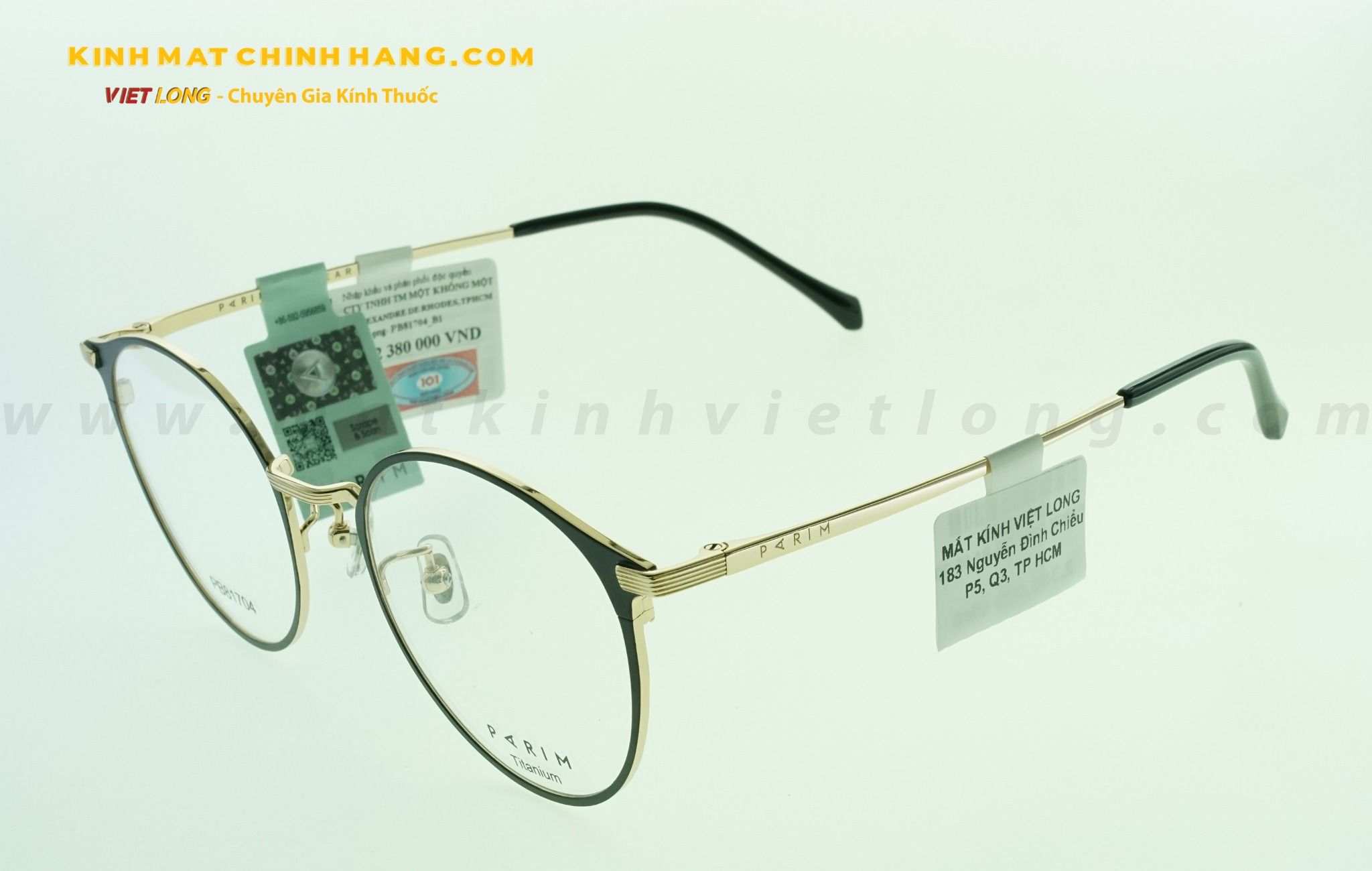  GỌNG KÍNH PARIM PB81704-B1 50-20 