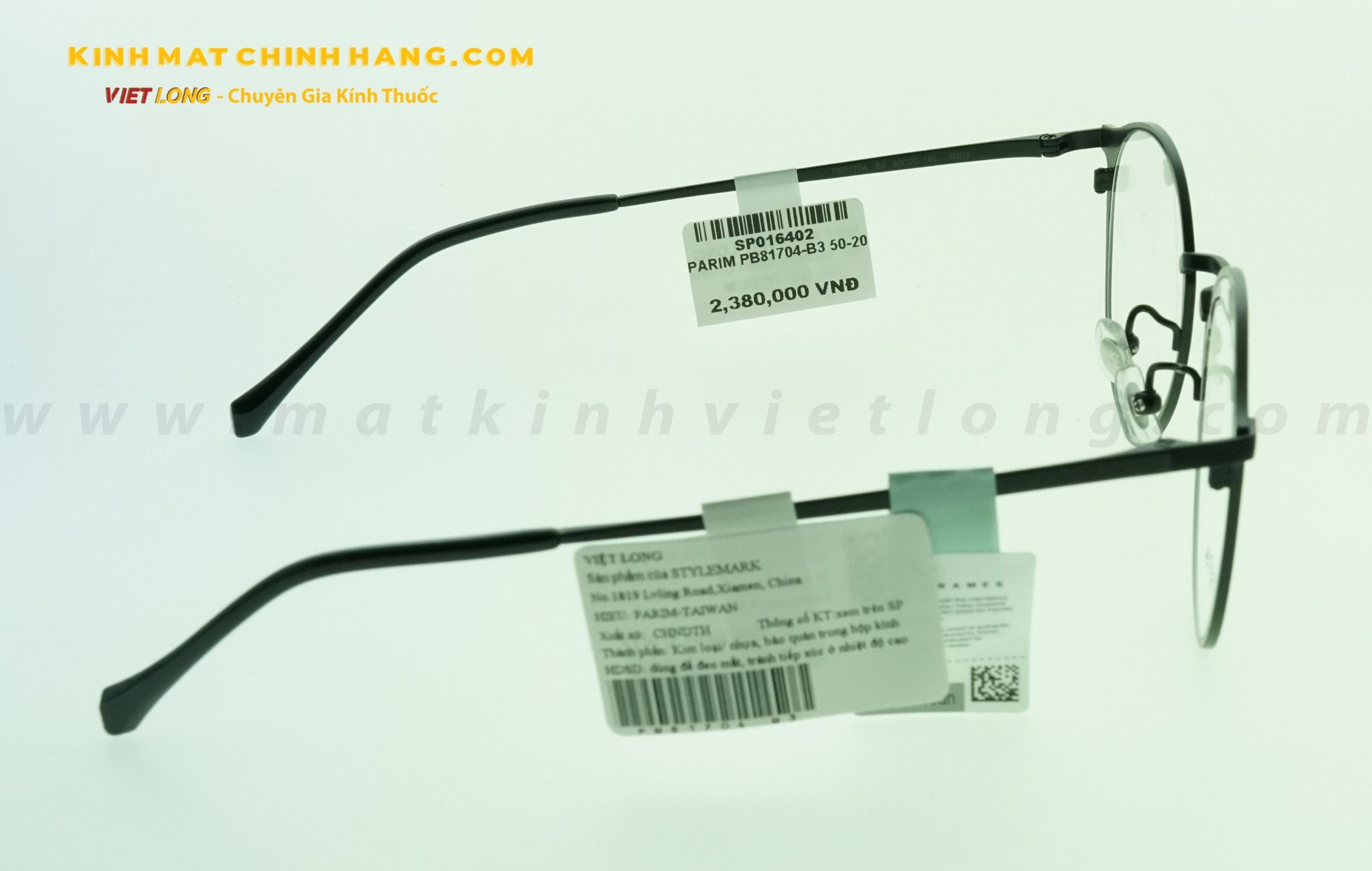  GỌNG KÍNH PARIM PB81704-B3 50-20 