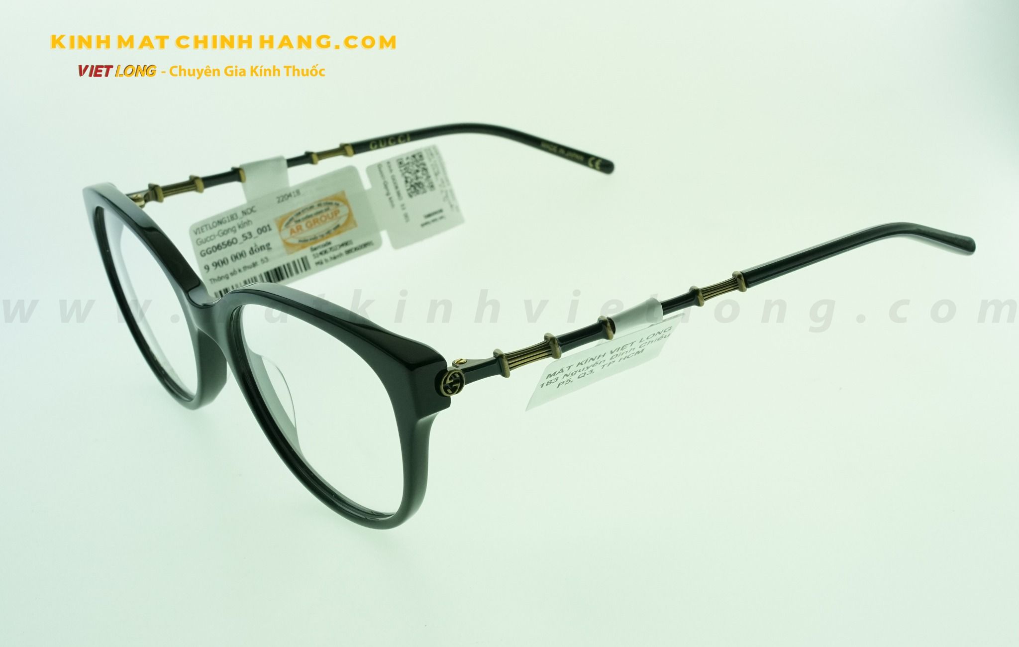  GỌNG KÍNH GUCCI GG0656O-001 53-19 