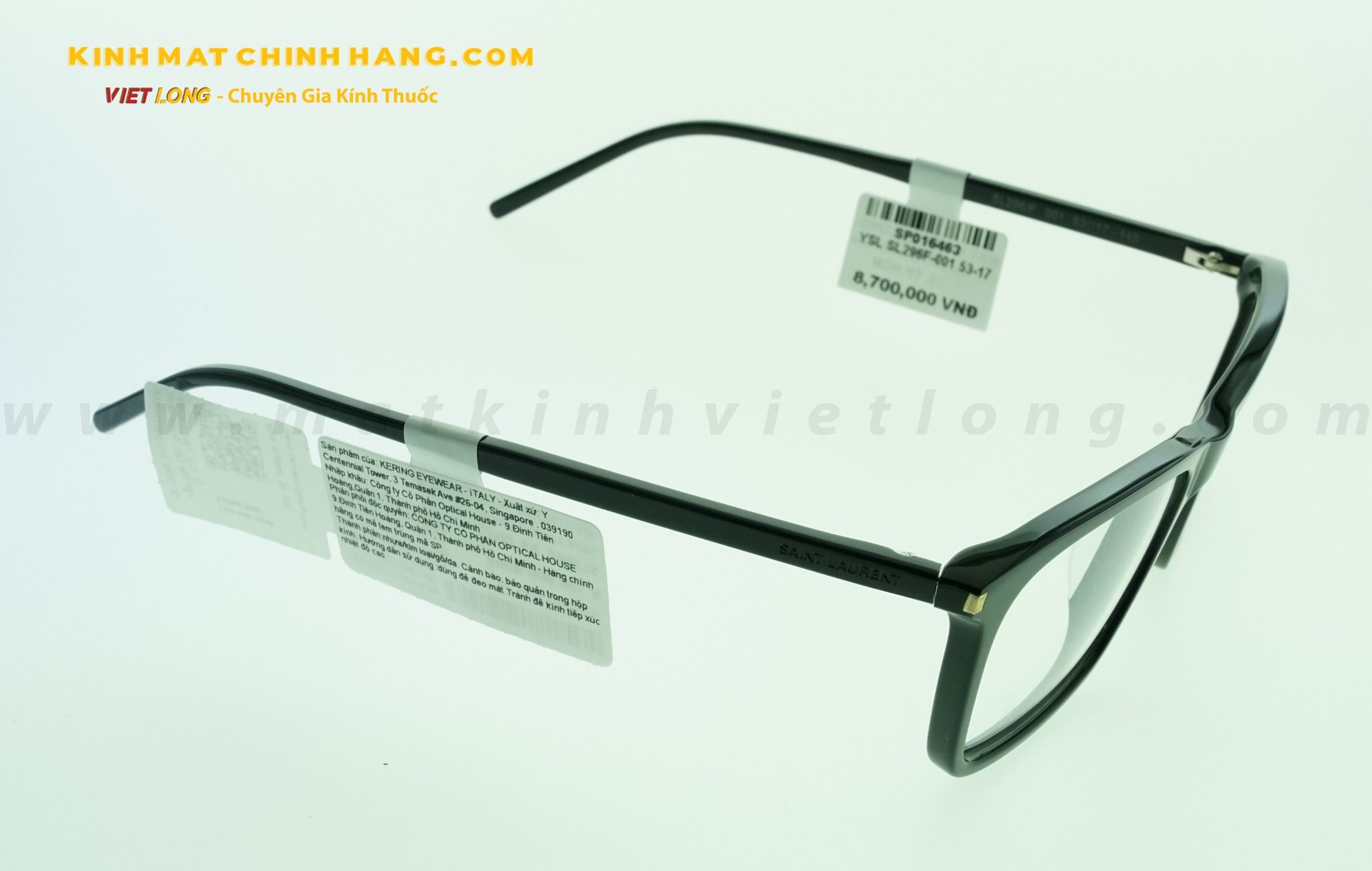  GỌNG KÍNH YSL SL296F-001 53-17 