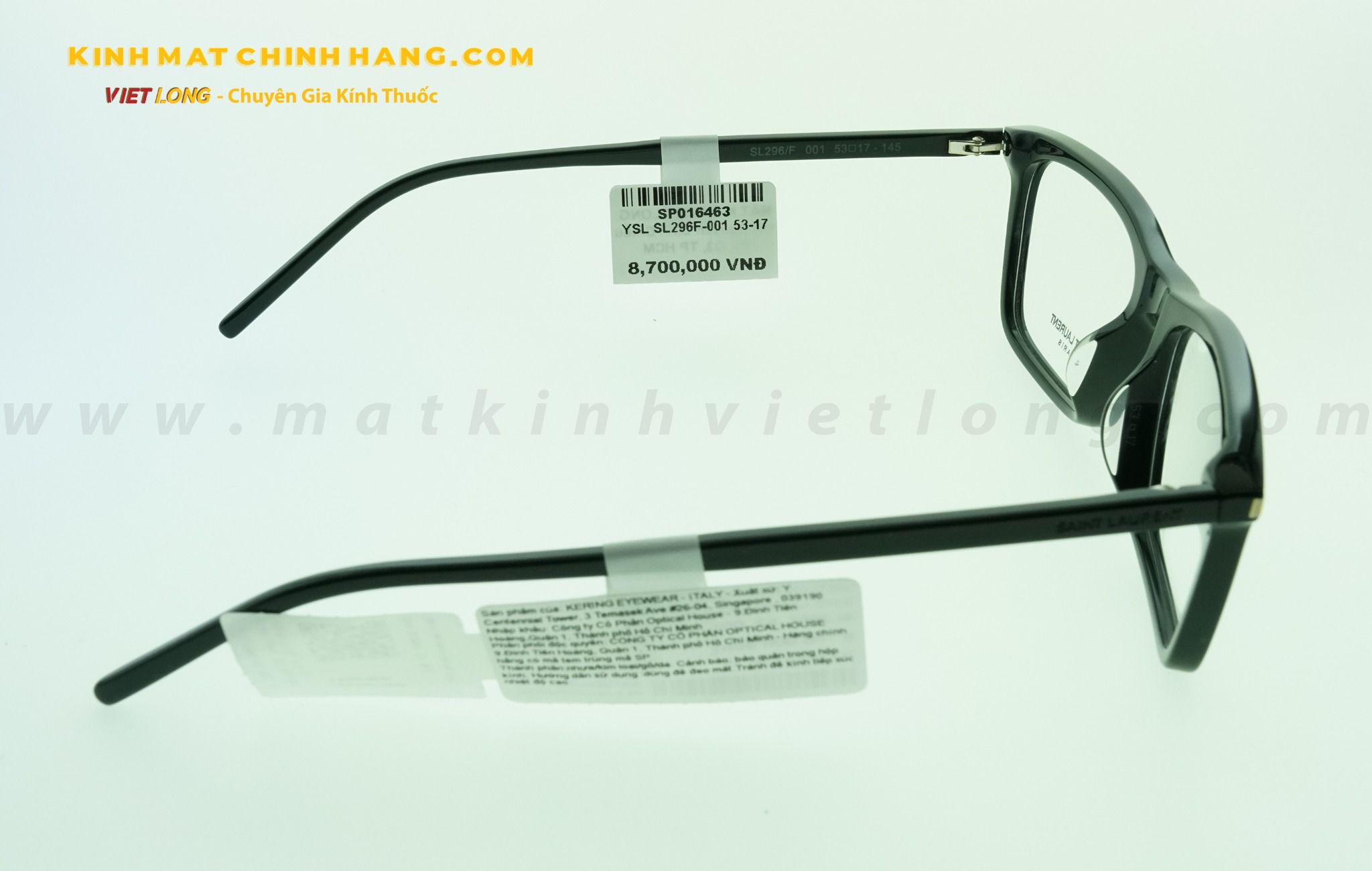  GỌNG KÍNH YSL SL296F-001 53-17 