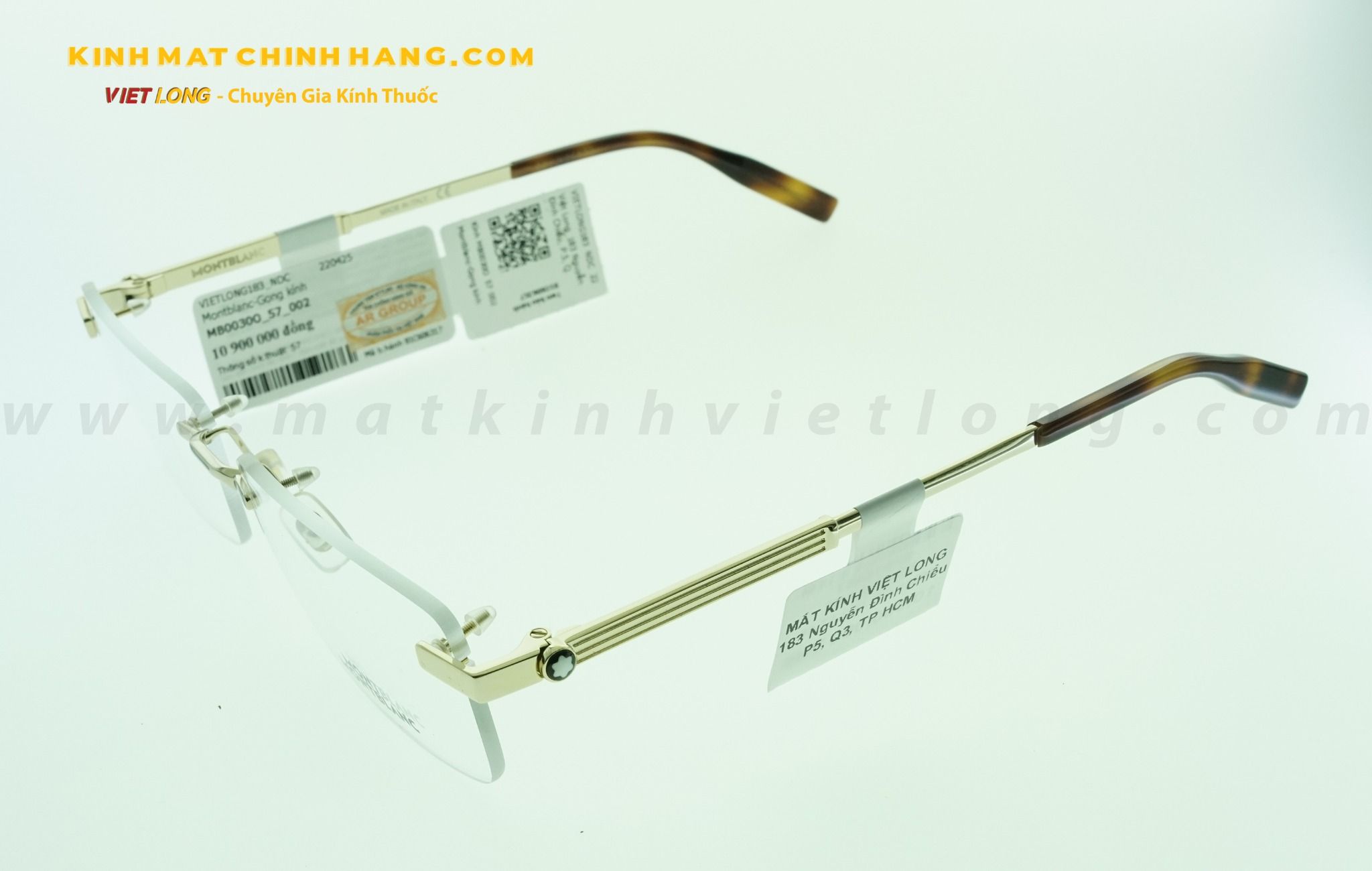  GỌNG KÍNH MONTBLANC MB0030O-002 57-16 