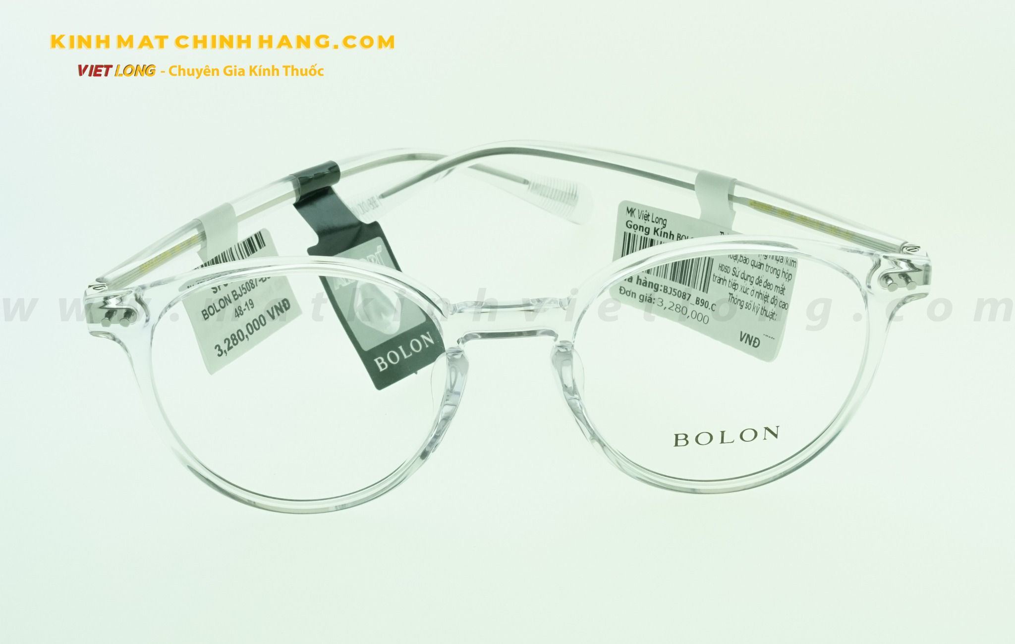  GỌNG KÍNH BOLON BJ5087-B90 48-19 