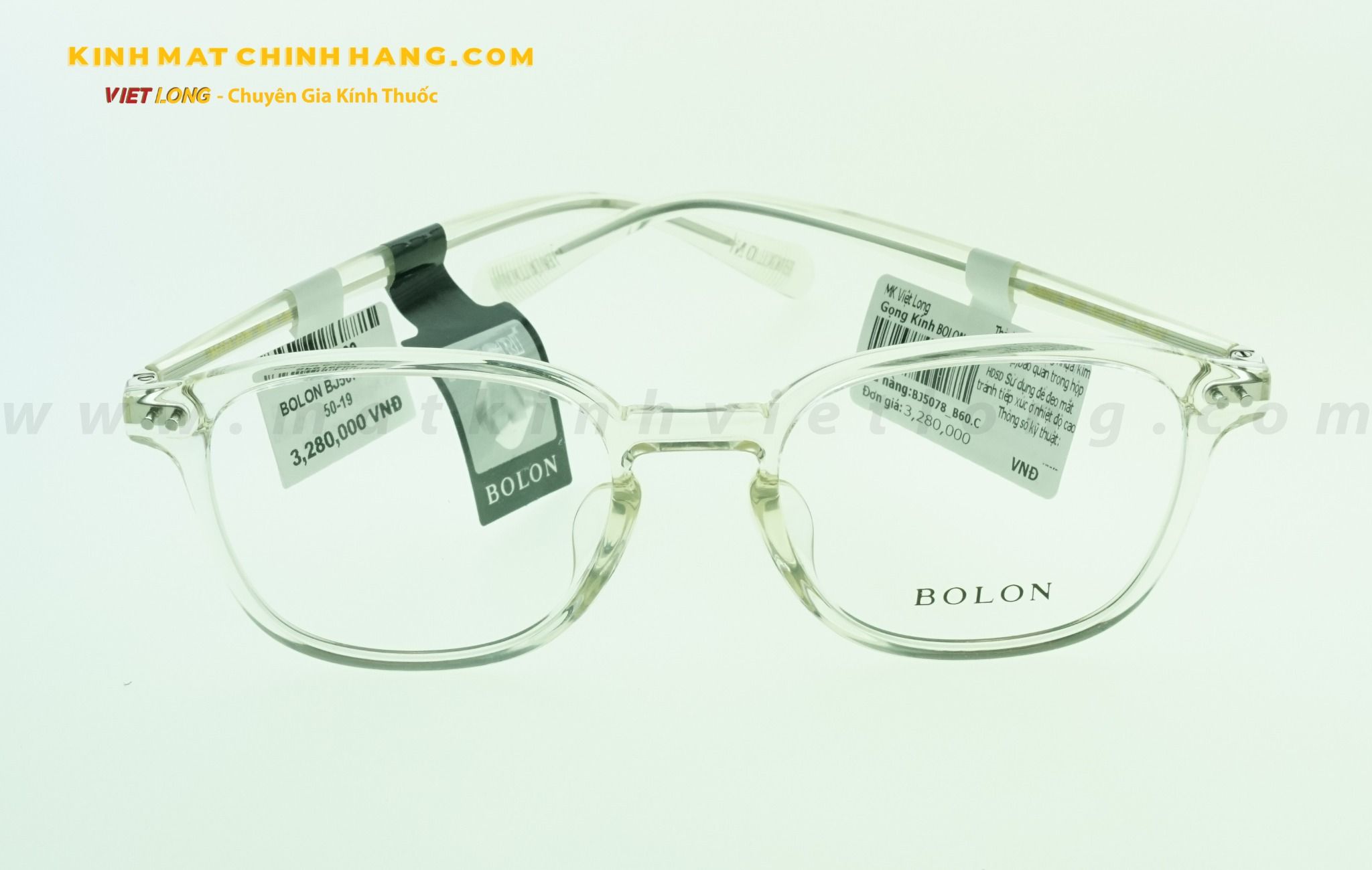  GỌNG KÍNH BOLON BJ5078-B60 50-19 