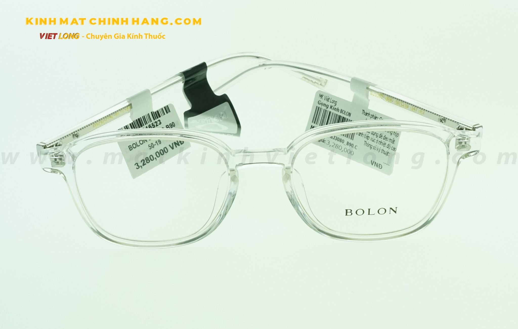  GỌNG KÍNH BOLON BJ3080-B90 50-19 